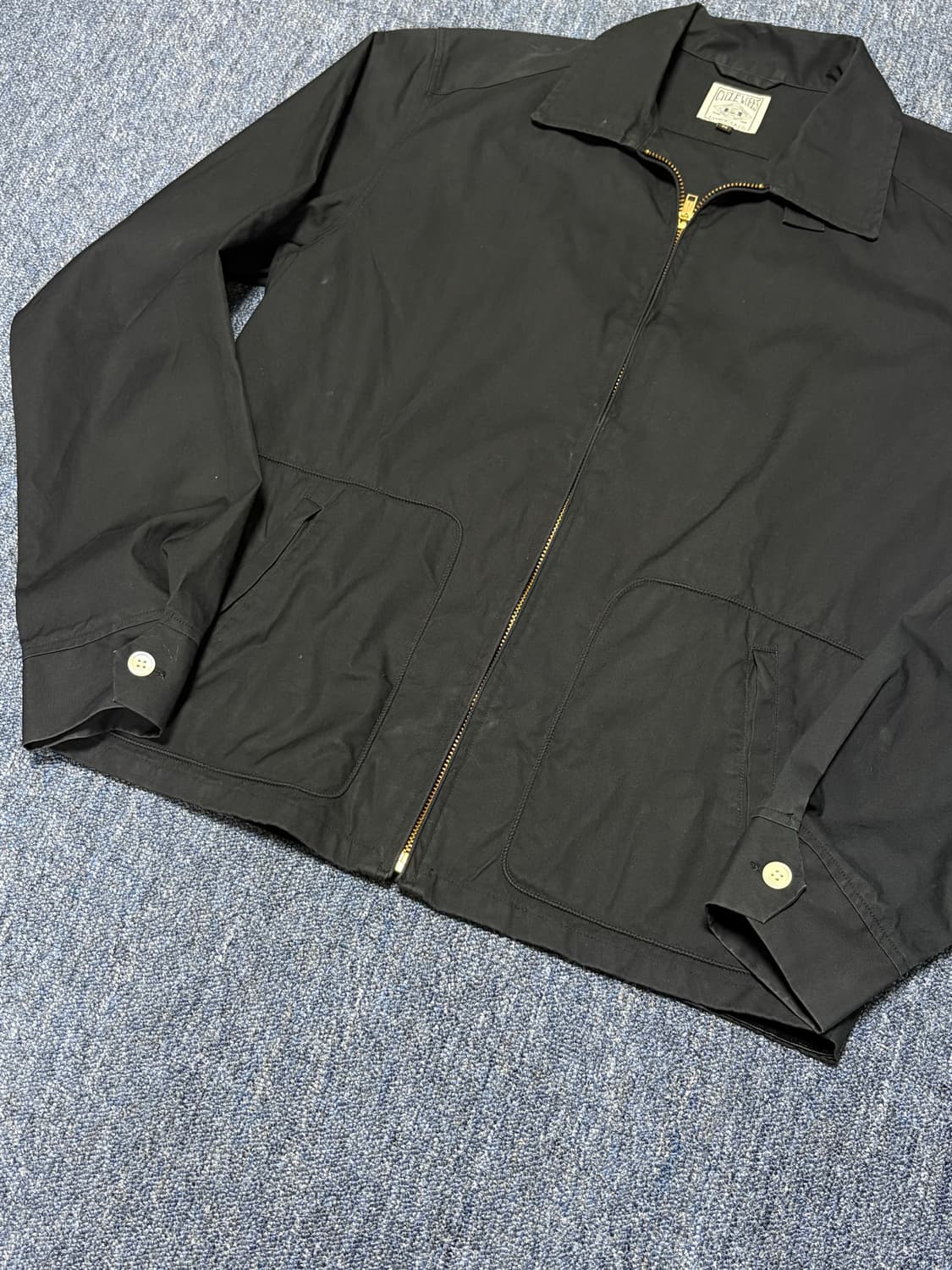 (M)일본 드리즐러 빈티지 스윙탑 자켓 블랙 버드노트 슈가케인 상품이미지4