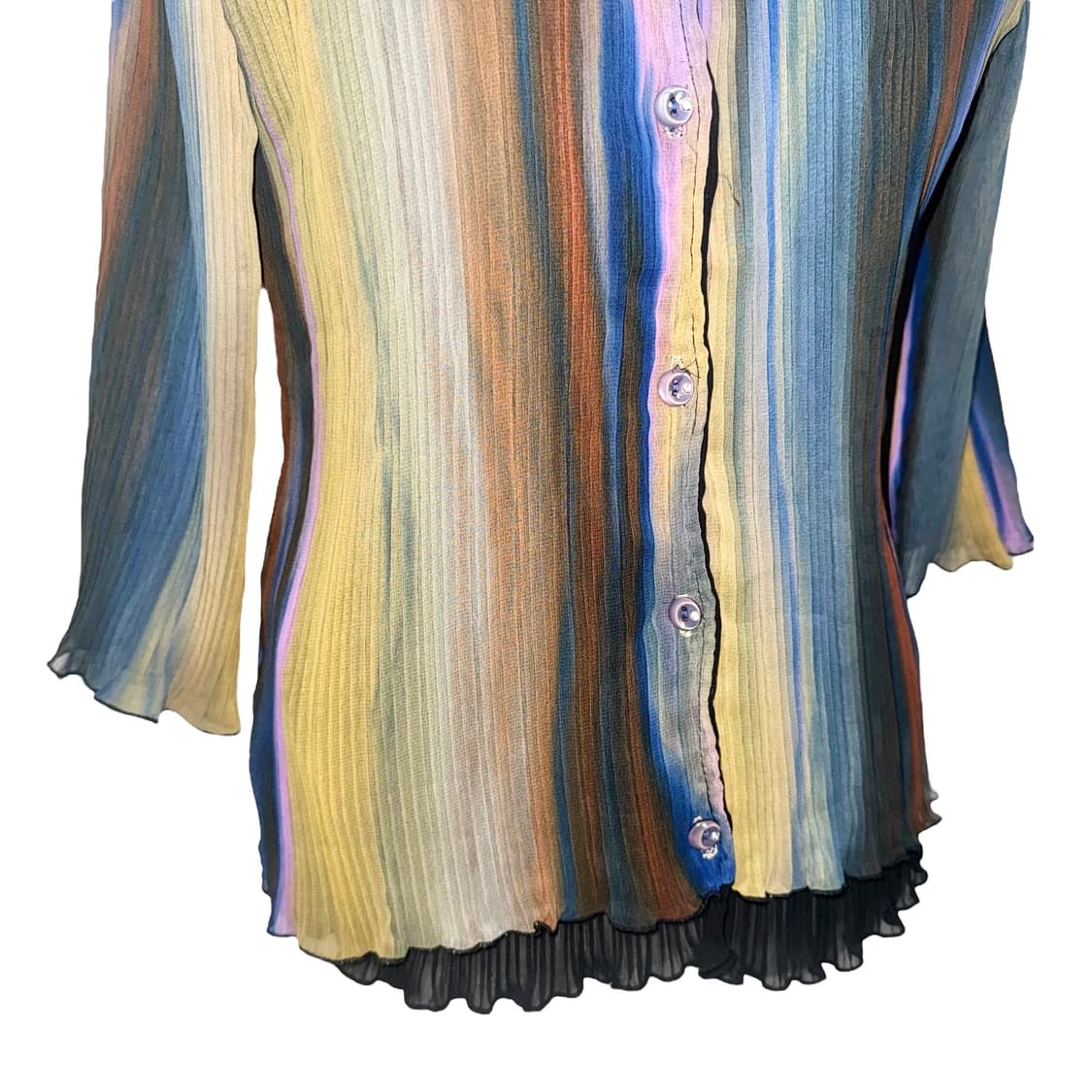 Aesthetic Pleats Blouse Shirt 상품이미지5