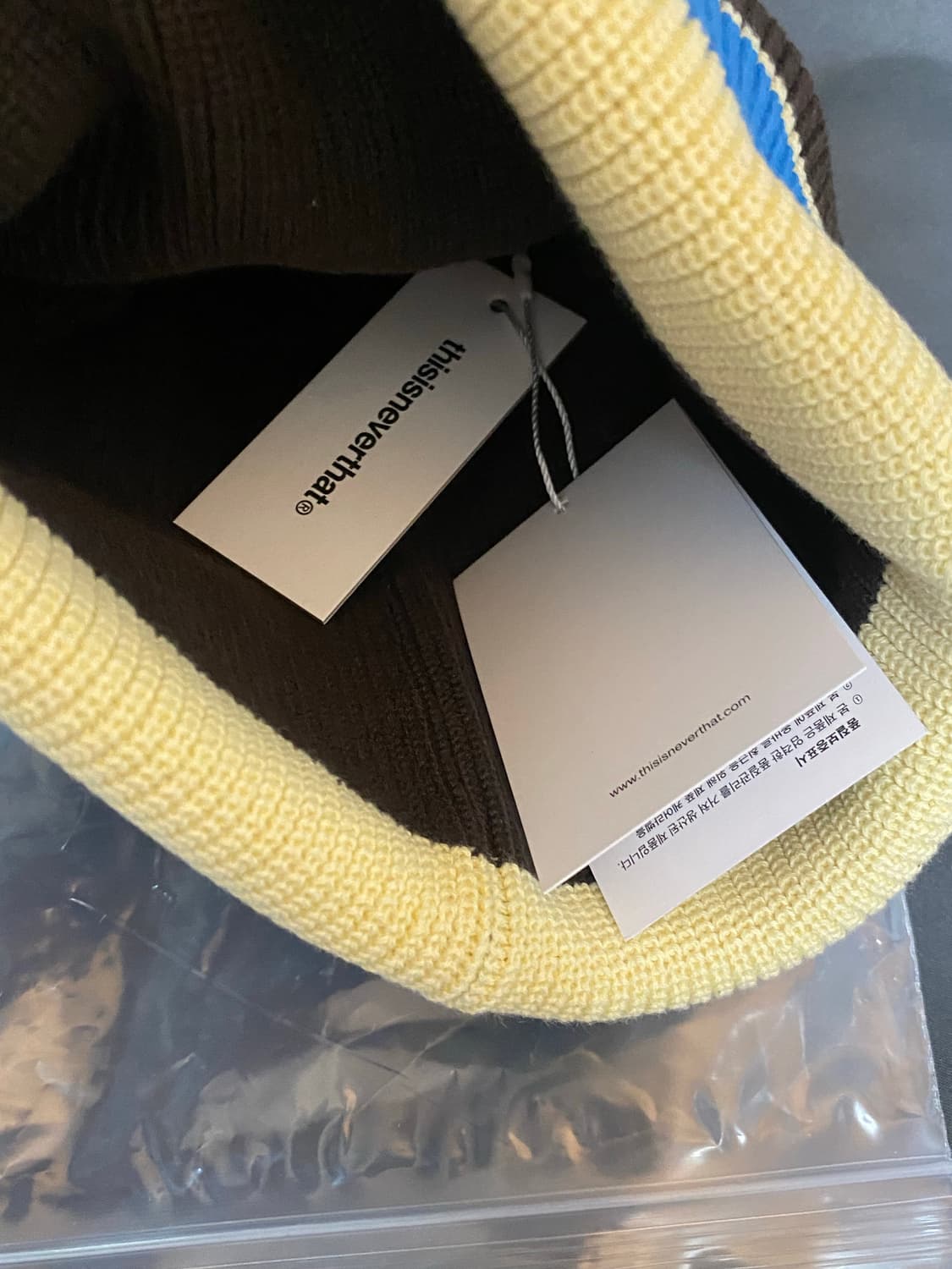 디스이즈네버댓 멀티 스트라이프 비니 상품이미지3