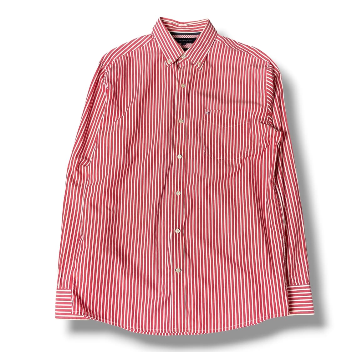 타미힐피거 레드 스트라이프 셔츠 M 상품이미지1