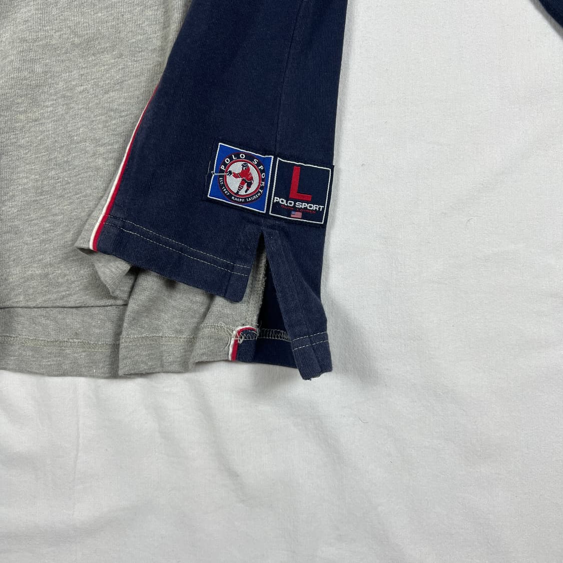 90‘s 폴로스포츠 polo sport 하키 로고 피케셔츠 상품이미지4