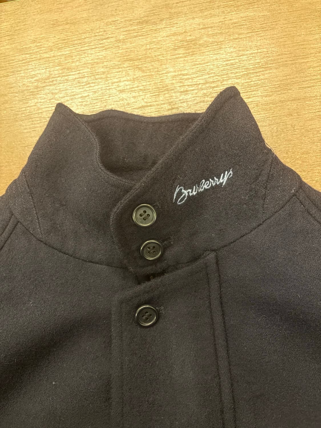 Burberry Navy Wool Harrington Jacket 상품이미지7
