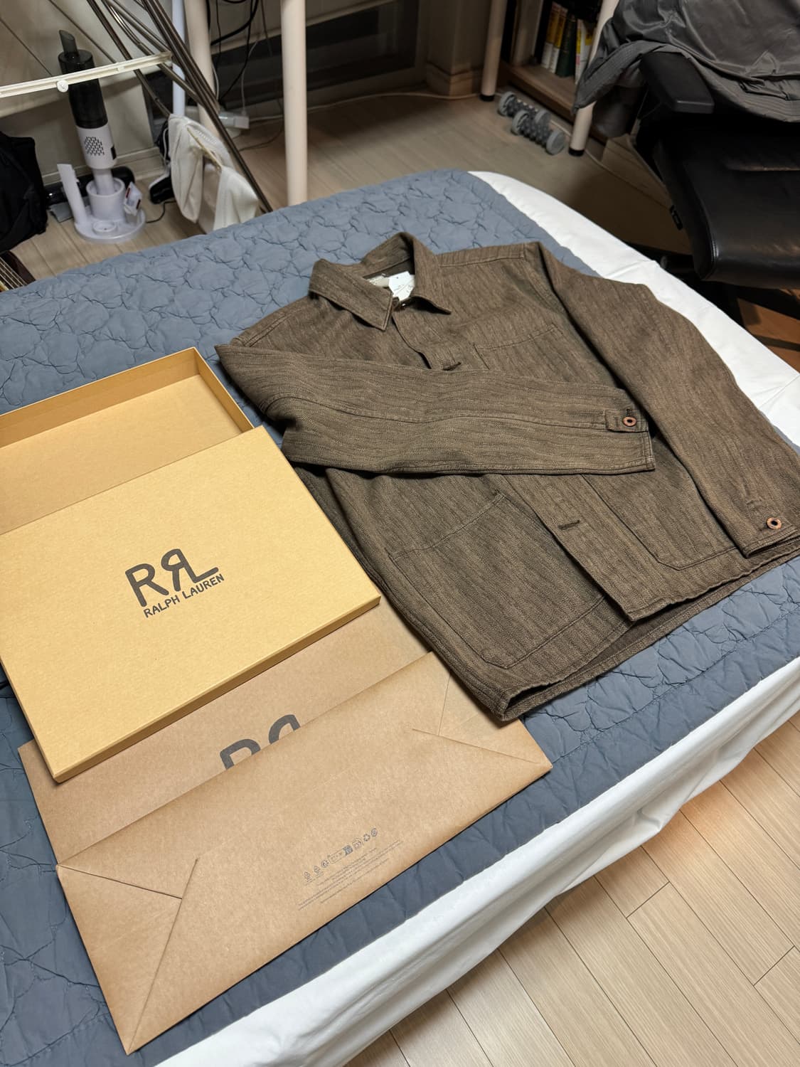 (25신상) 더블알엘 헤링본 워크 자켓, 초어 자켓 상품이미지1