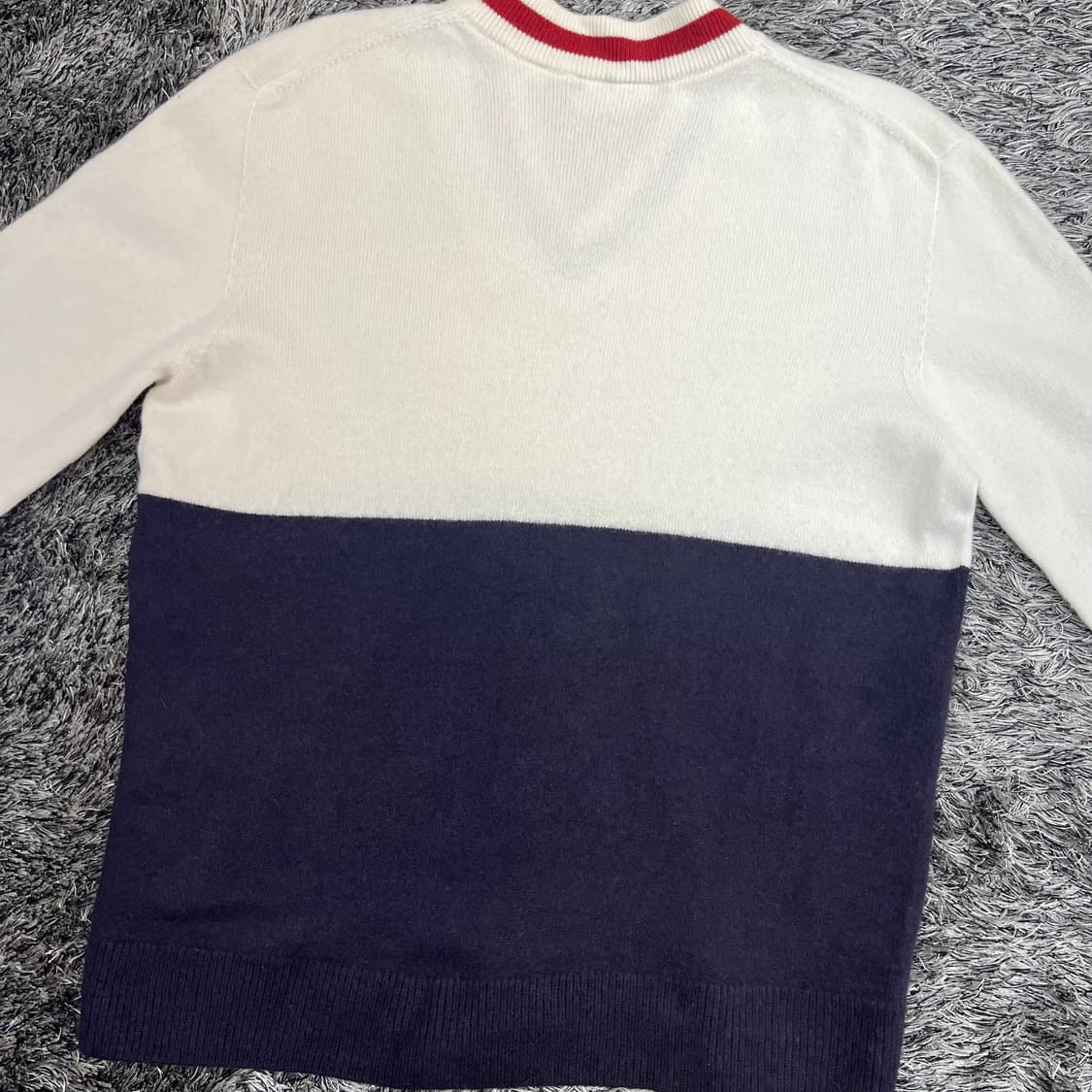 라코스테 남성 울 v넥 니트 (100)made in france 상품이미지4