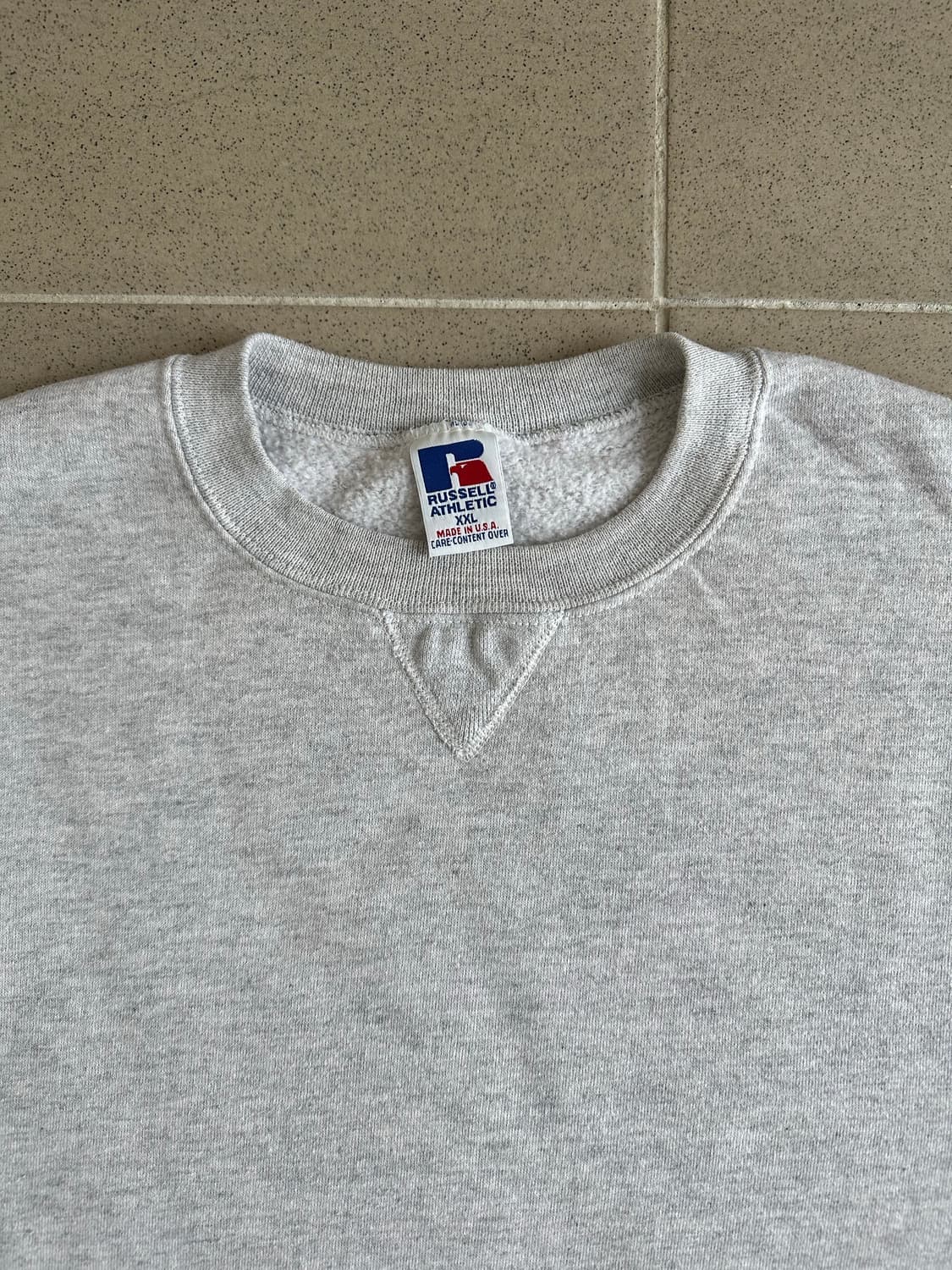 90s 빈티지 러셀 스웻셔츠 그레이 XXL USA 상품이미지4