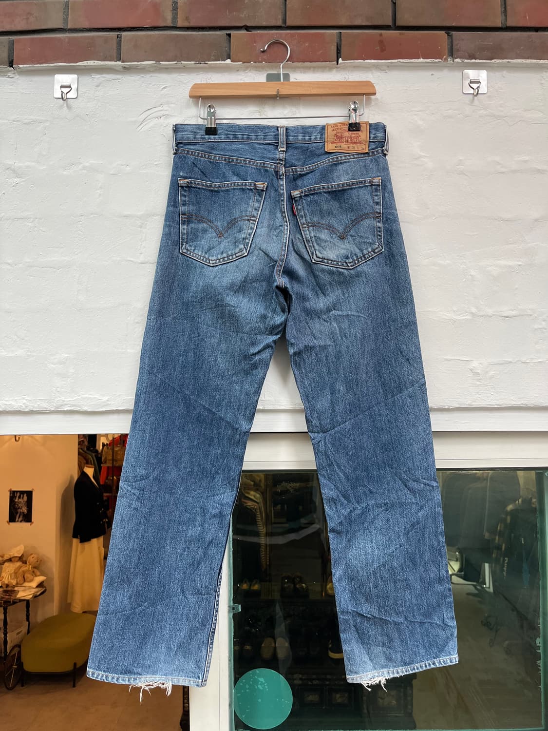 Levis 508 JAPAN 스트레이트 데님 팬츠 31x34 상품이미지5