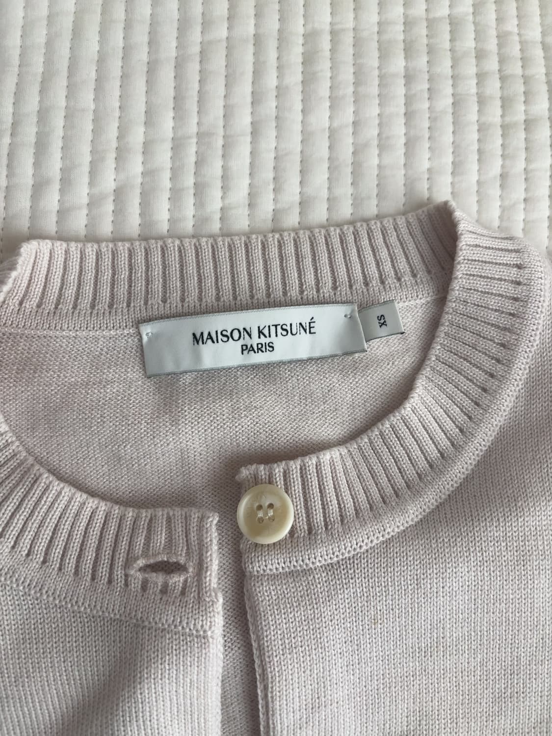 Xs)메종키츠네 폭스패치 가디건 베이지 상품이미지4
