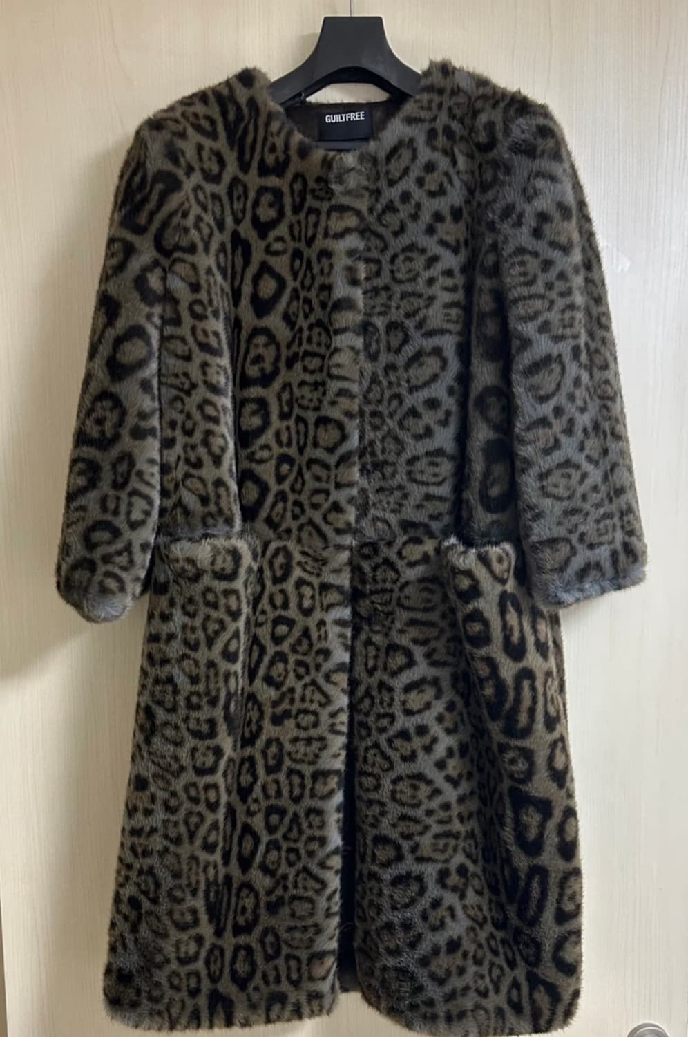길트프리 GUILTFREE 레오파드 에코퍼 코트 상품이미지6