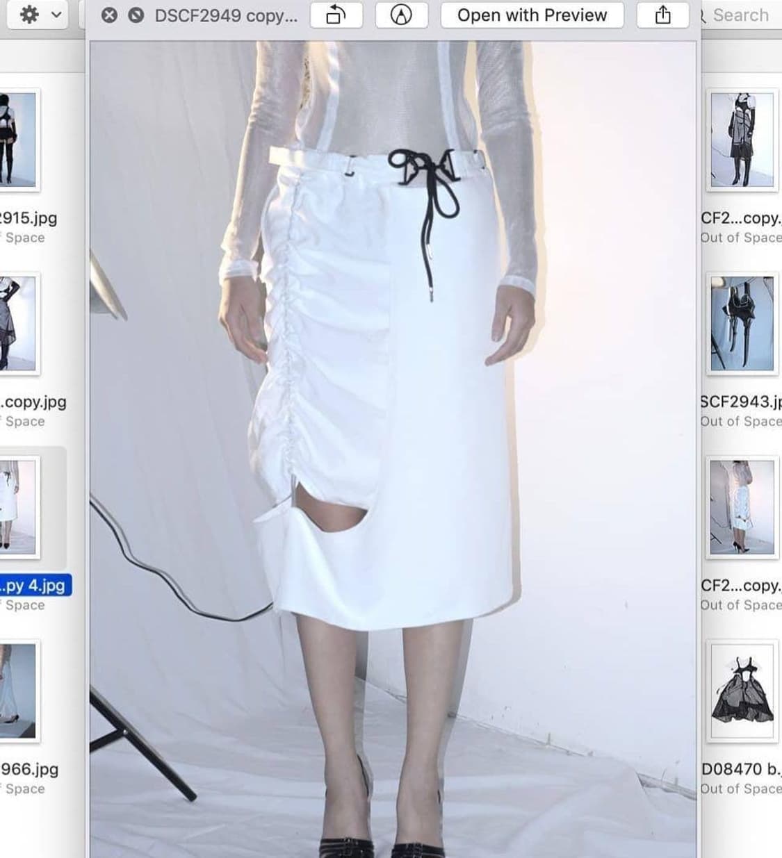 쉬새드 투피스 스커트 화이트 상품이미지3