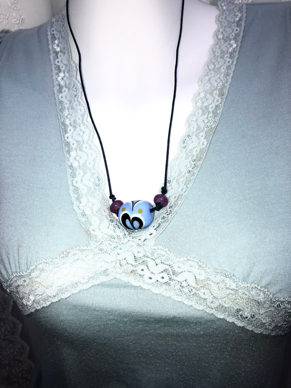 blue heart necklace 상품이미지1
