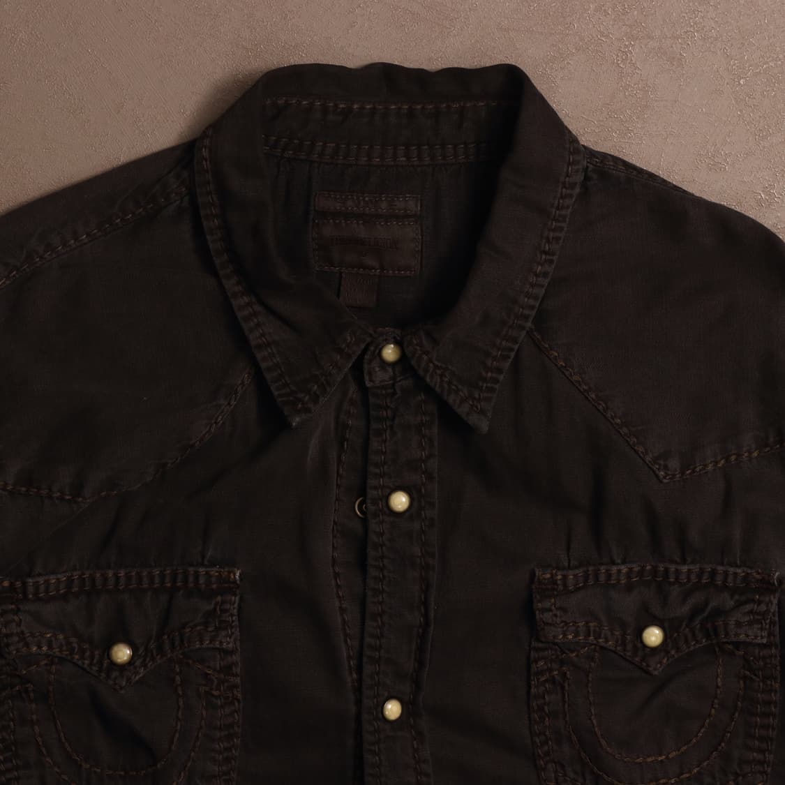 트루릴리전 피그먼트 데님셔츠 A1499 상품이미지2