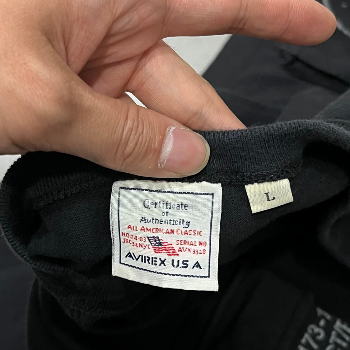  USA 아비렉스 포켓 패치 반팔티 y16705 상품이미지6