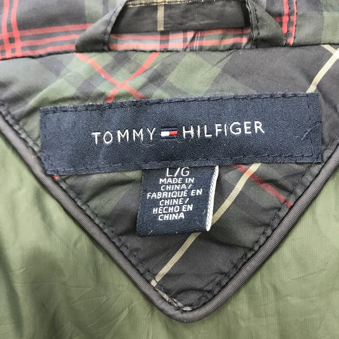 타미힐피거 패치워크 타탄체크 덕다운패딩 [L] 상품이미지5