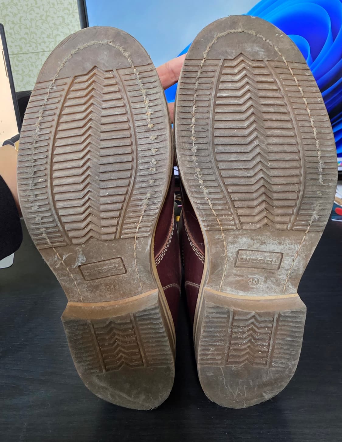 디젤 버건디 부츠 290(44) 상품이미지6