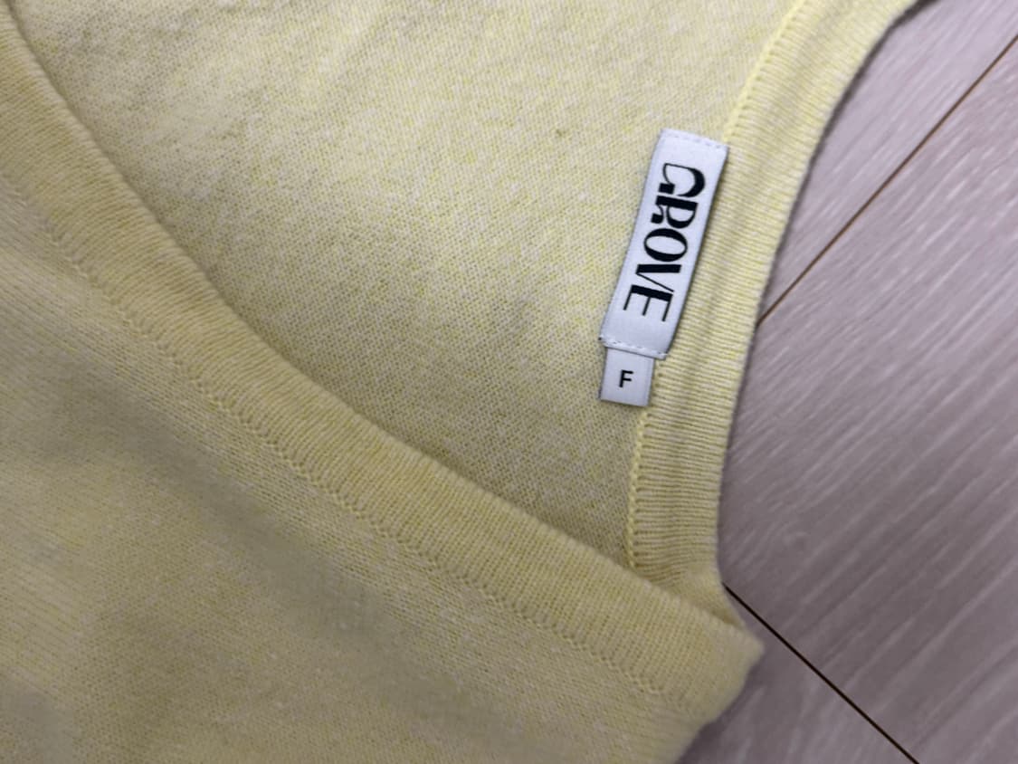 Grove 그로브스토어 레몬옐로 니트 상품이미지2