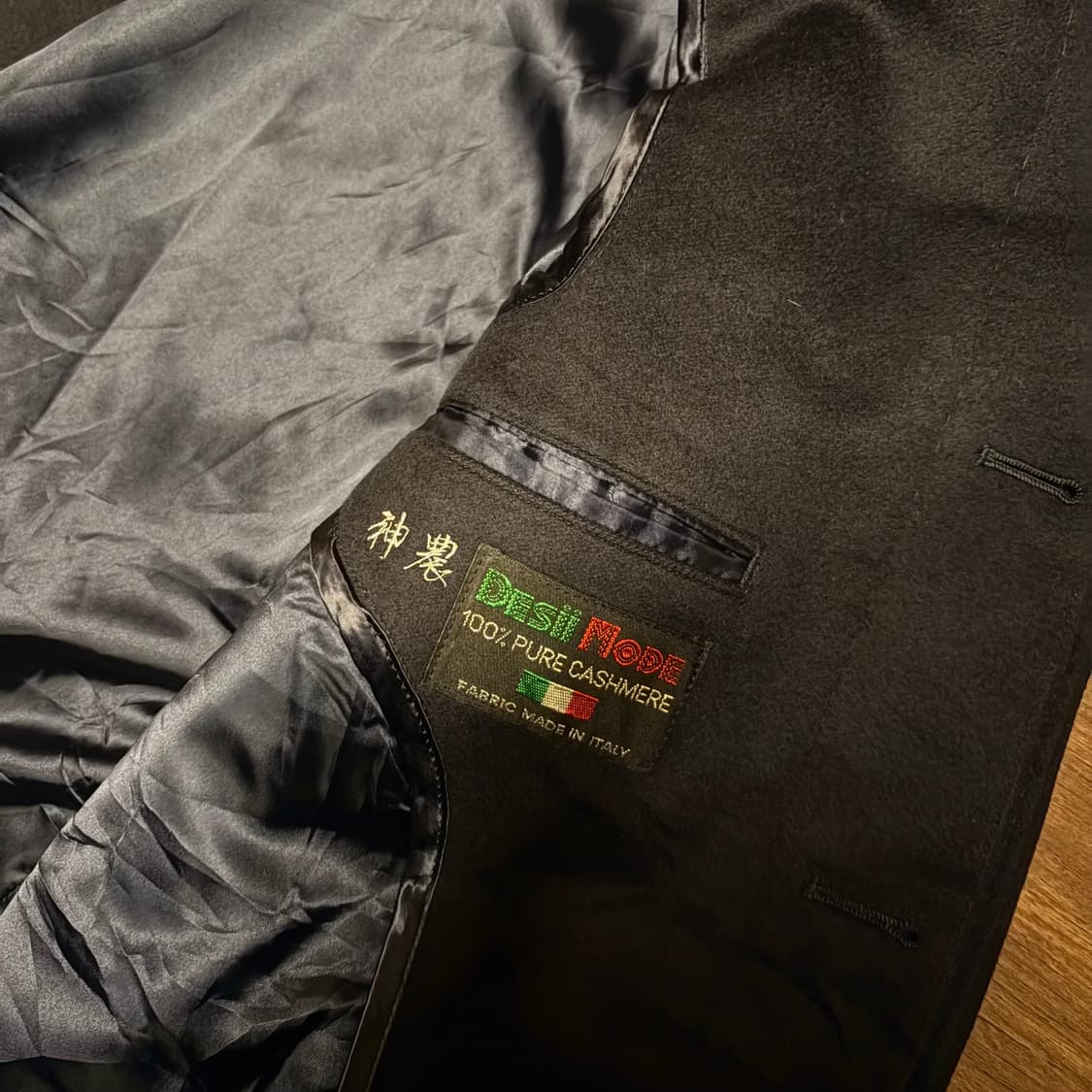 HENRY FORMAN CASHMERE 100% NAVY COAT 상품이미지9