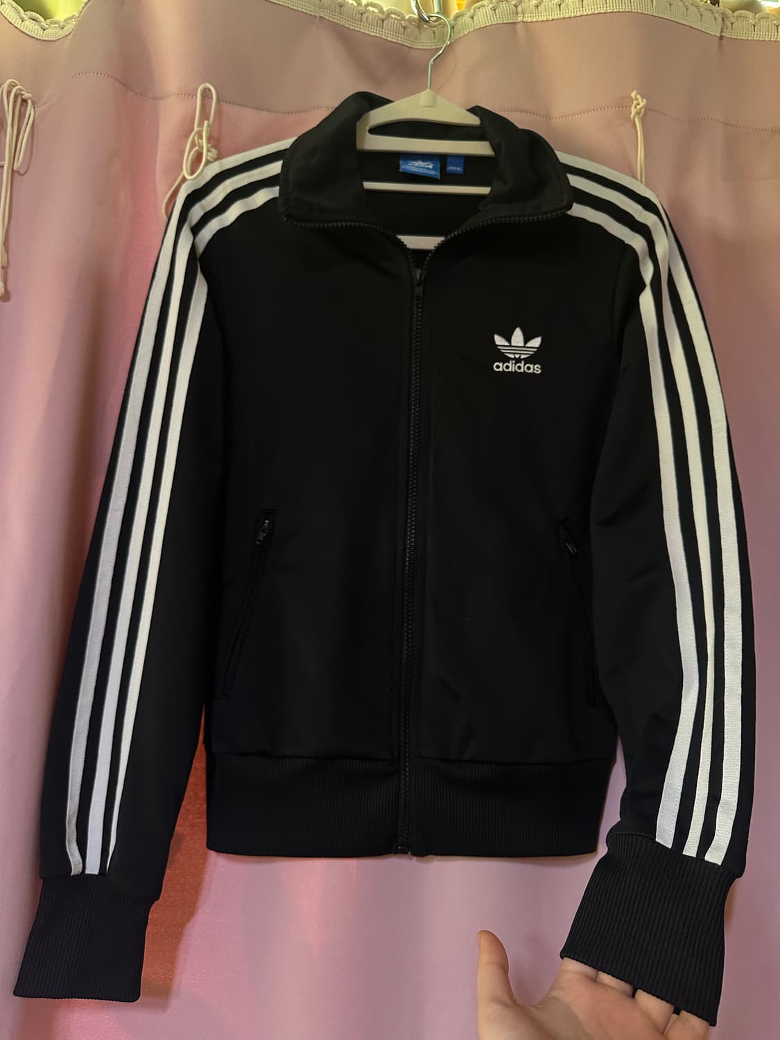 아디다스져지 아디다스 파이어버드 블랙 트랙탑 불꽃져지 집업 상품이미지2