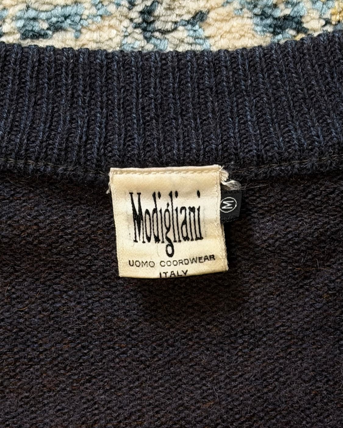 Modigliani Italy 빈티지 패치워크 가디건 상품이미지8