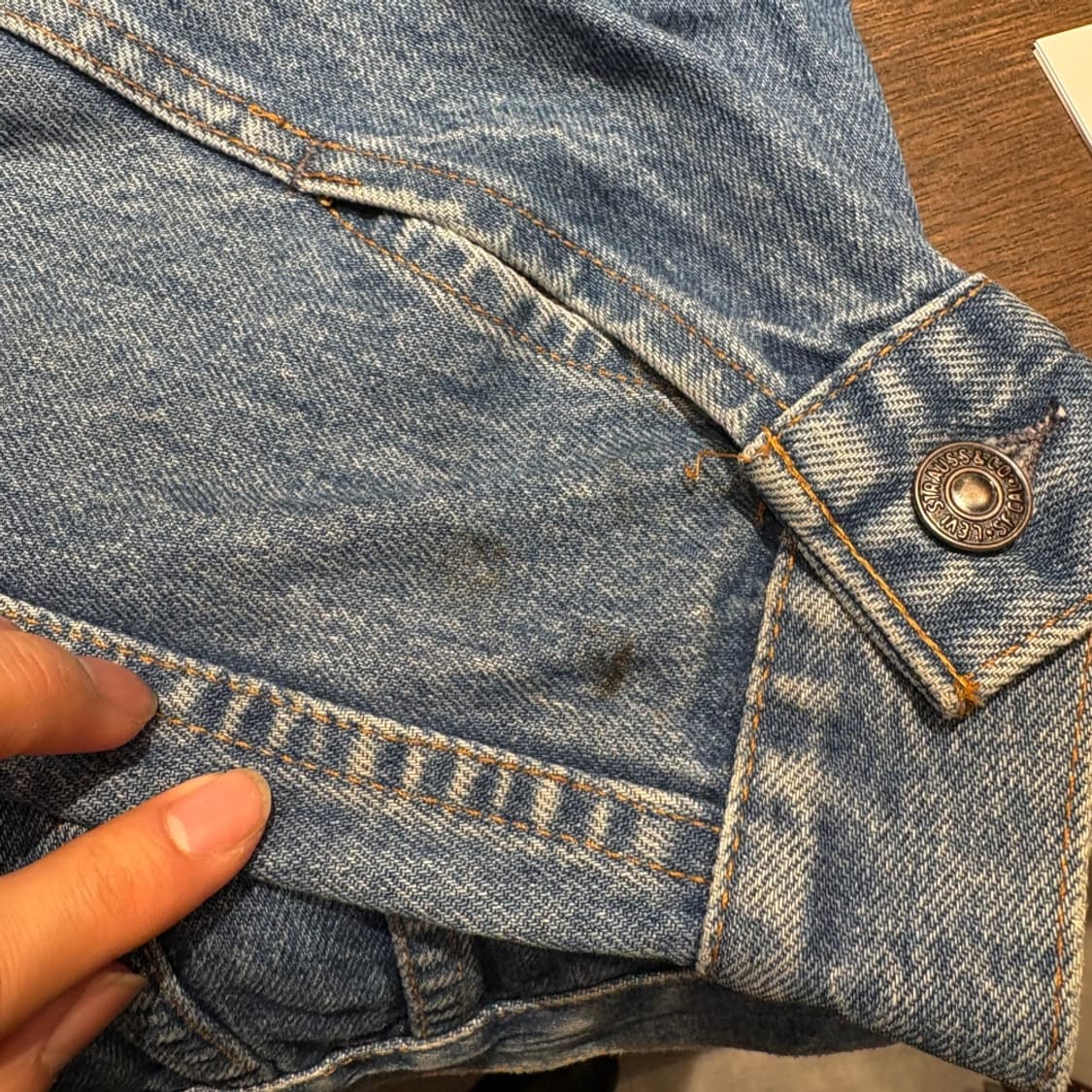 80년대 캐나다 생산 리바이스 75505 트러커 데님 자켓 상품이미지9