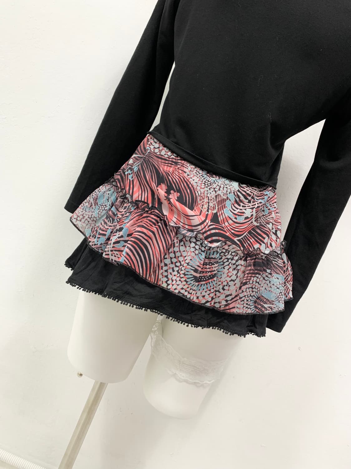 [MINGGE] 고딕 펑크 리본 롱슬리브 상품이미지5