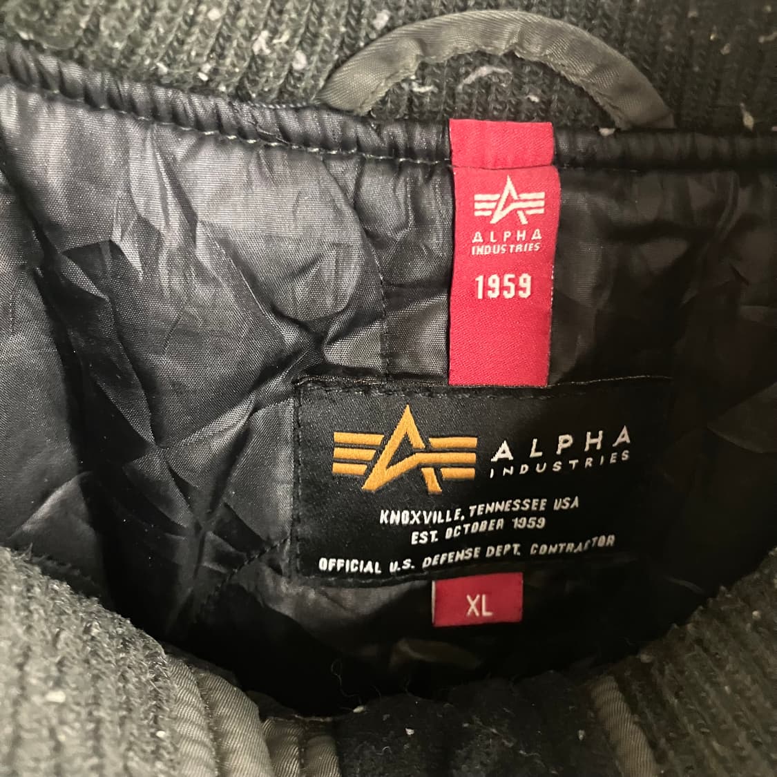 알파인더스트리 카키 후드 ma-1 항공점퍼 XL 상품이미지3