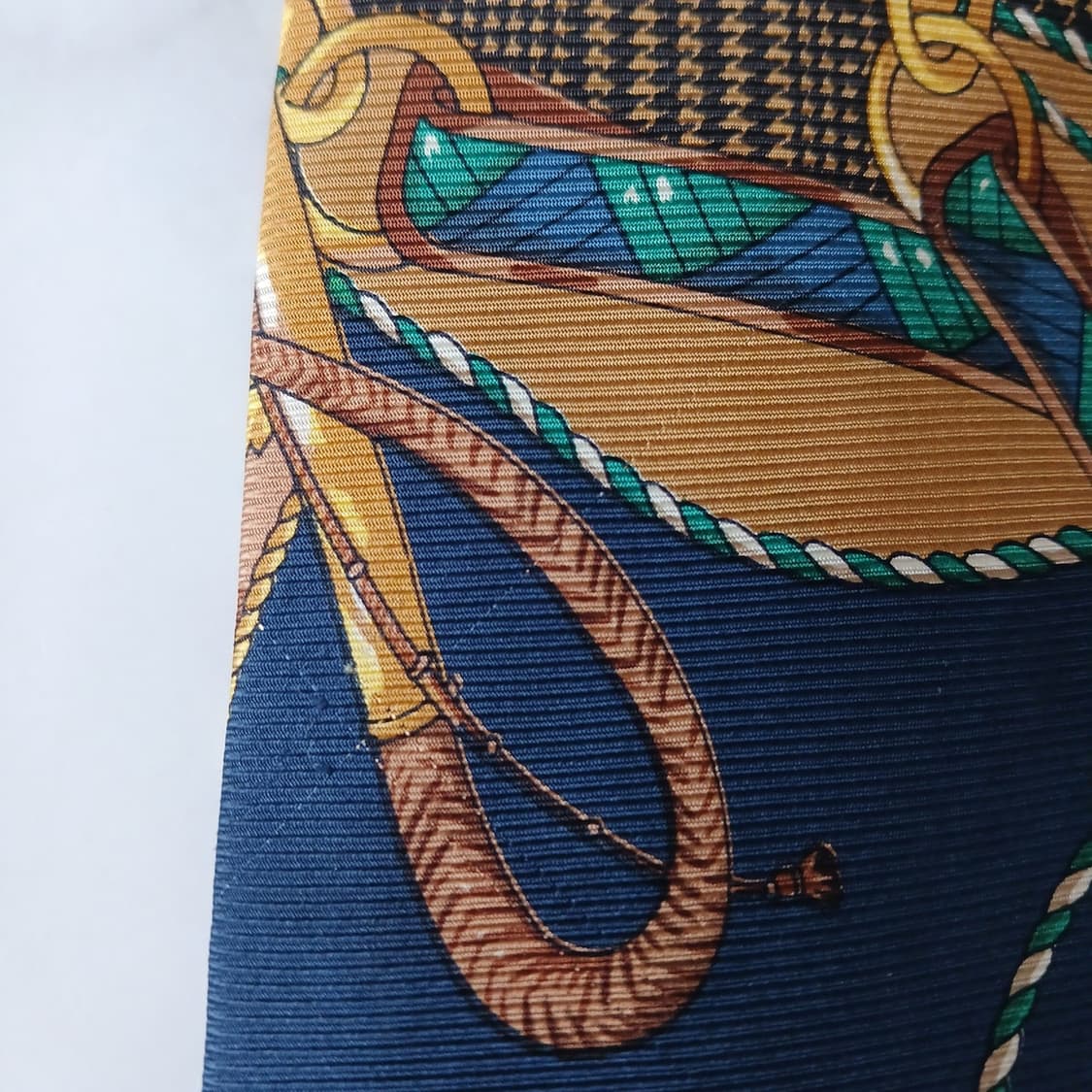 란셀 실크 네이비 패턴 넥타이 9.8cm A~B등급 A19504
 상품이미지8