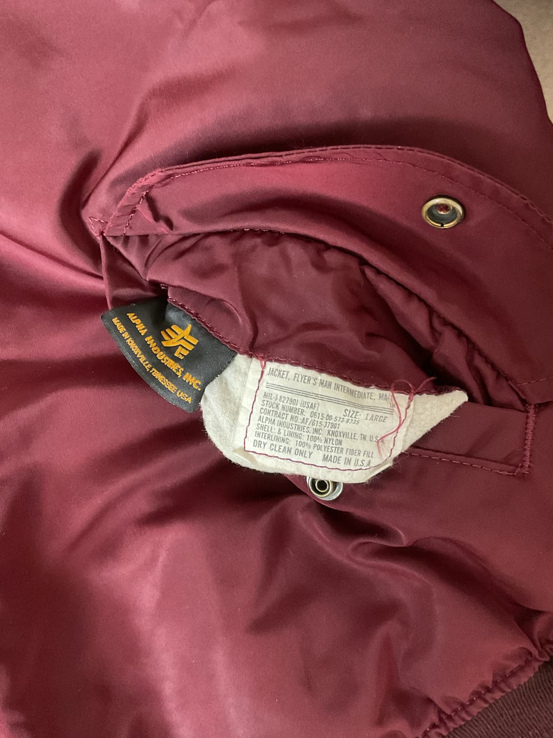 90s alpha indusries ma1 (made in usa) 상품이미지7