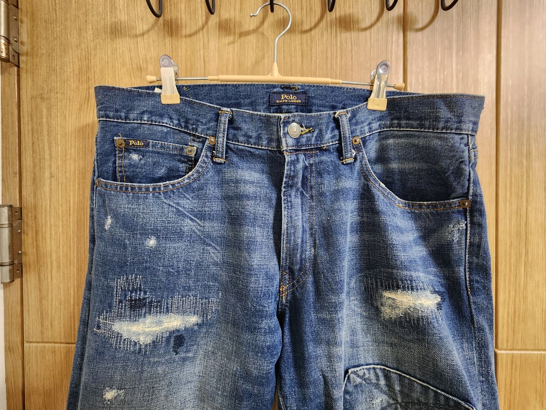 (34)폴로 빈티지 데미지 워싱 데님 팬츠  상품이미지2