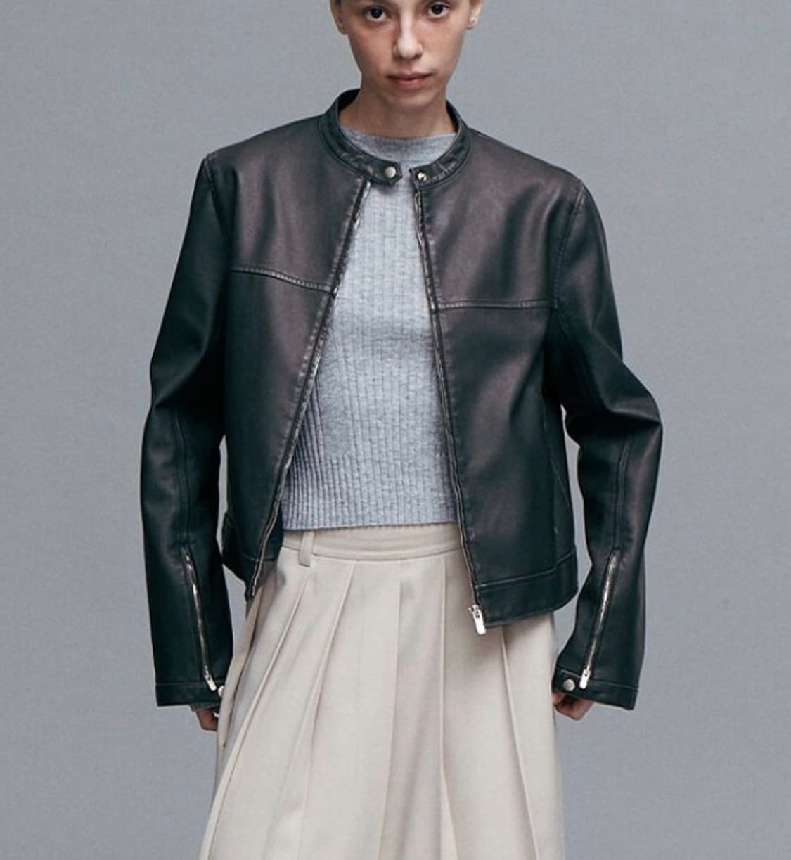 브플먼트 비건레더 자켓 상품이미지6