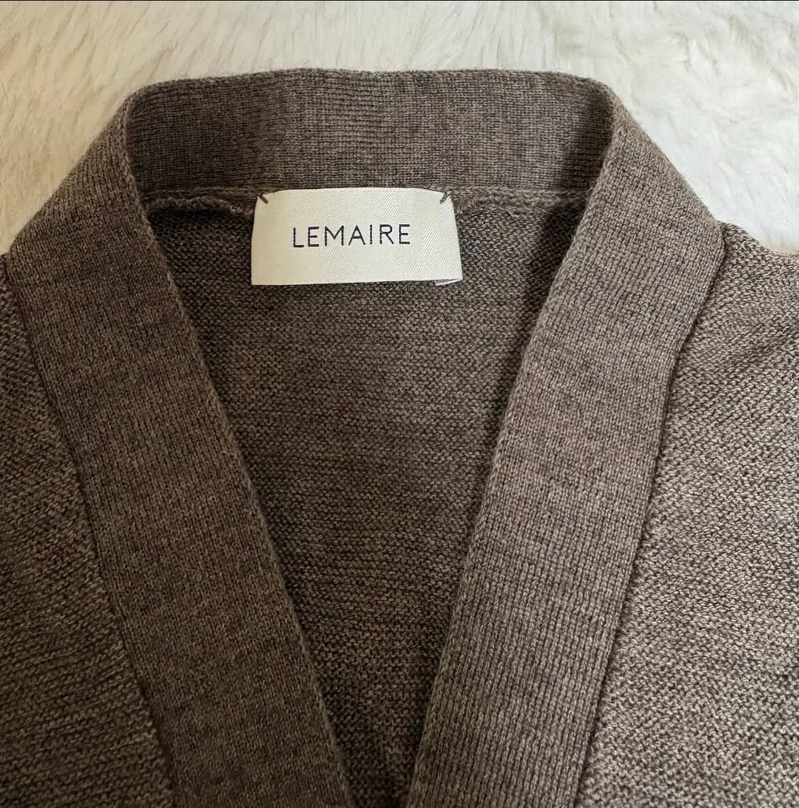 르메르 메리노 블렌드 가디건 모스그린 멜란지 / L 상품이미지3