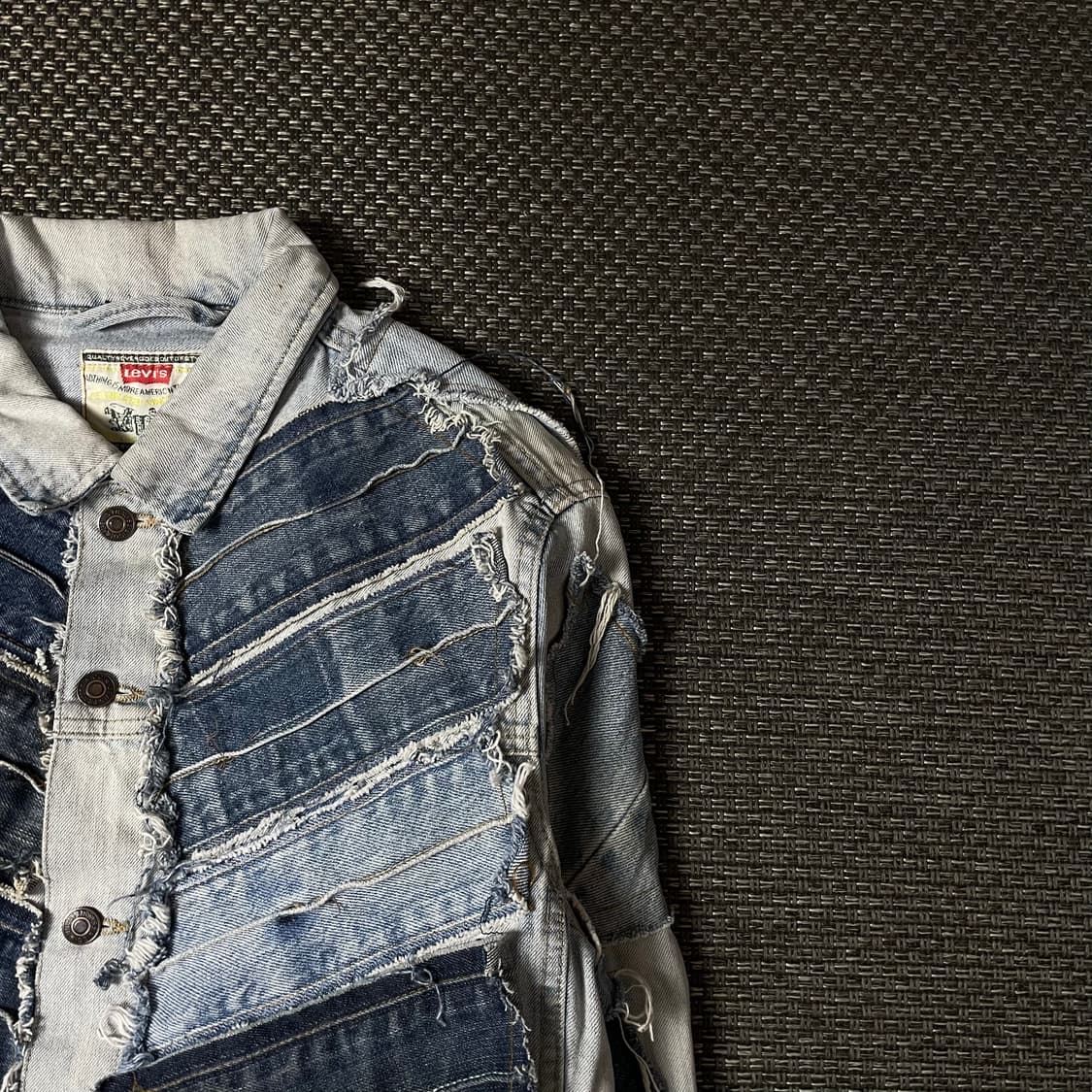 빈티지 리바이스 패치워크 커스텀 데님 자켓 상품이미지3