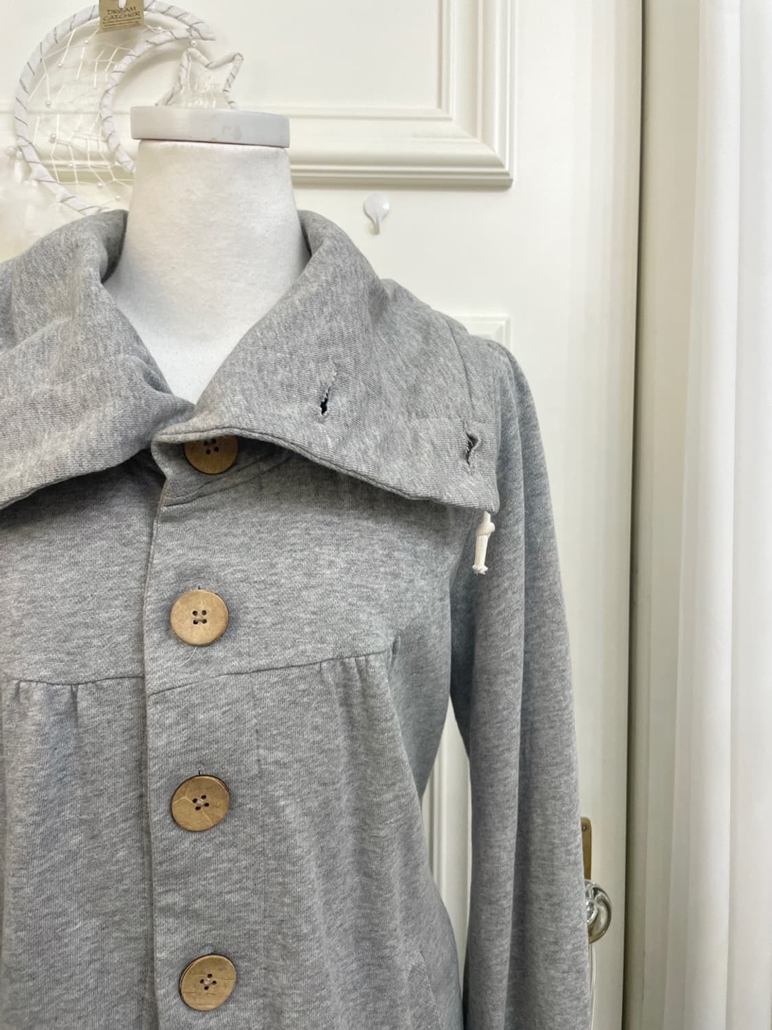 gray cotton mori pocket losse collar car 상품이미지8