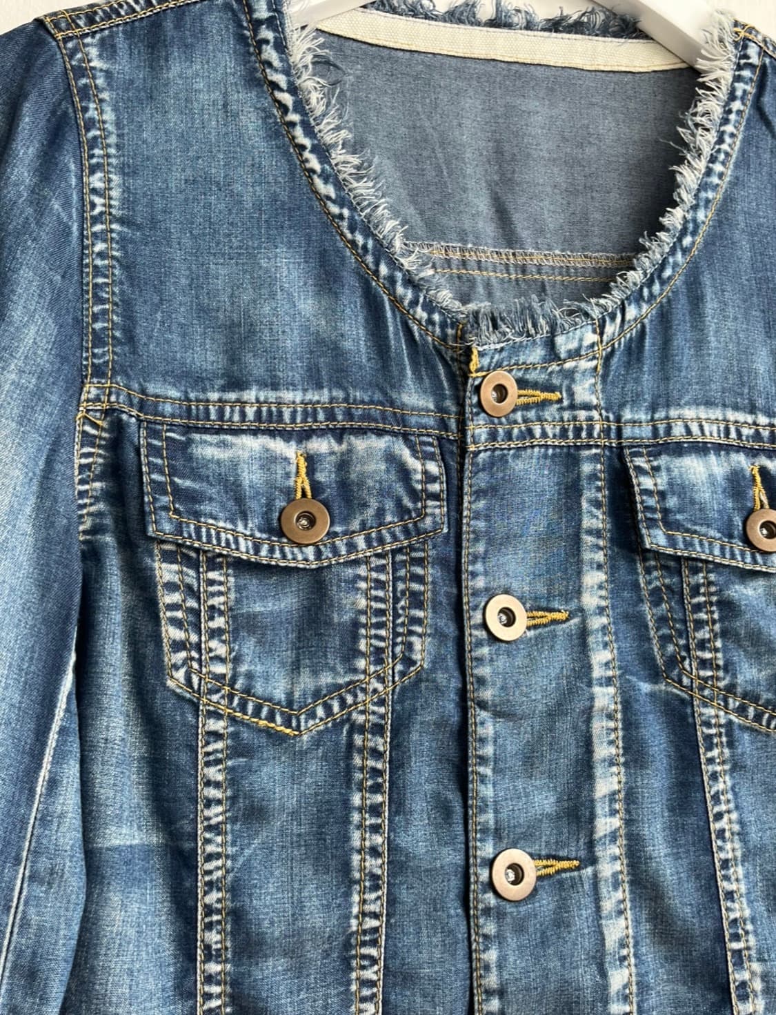 GRAND TABLE 프린지 트림 데님 자켓 상품이미지4