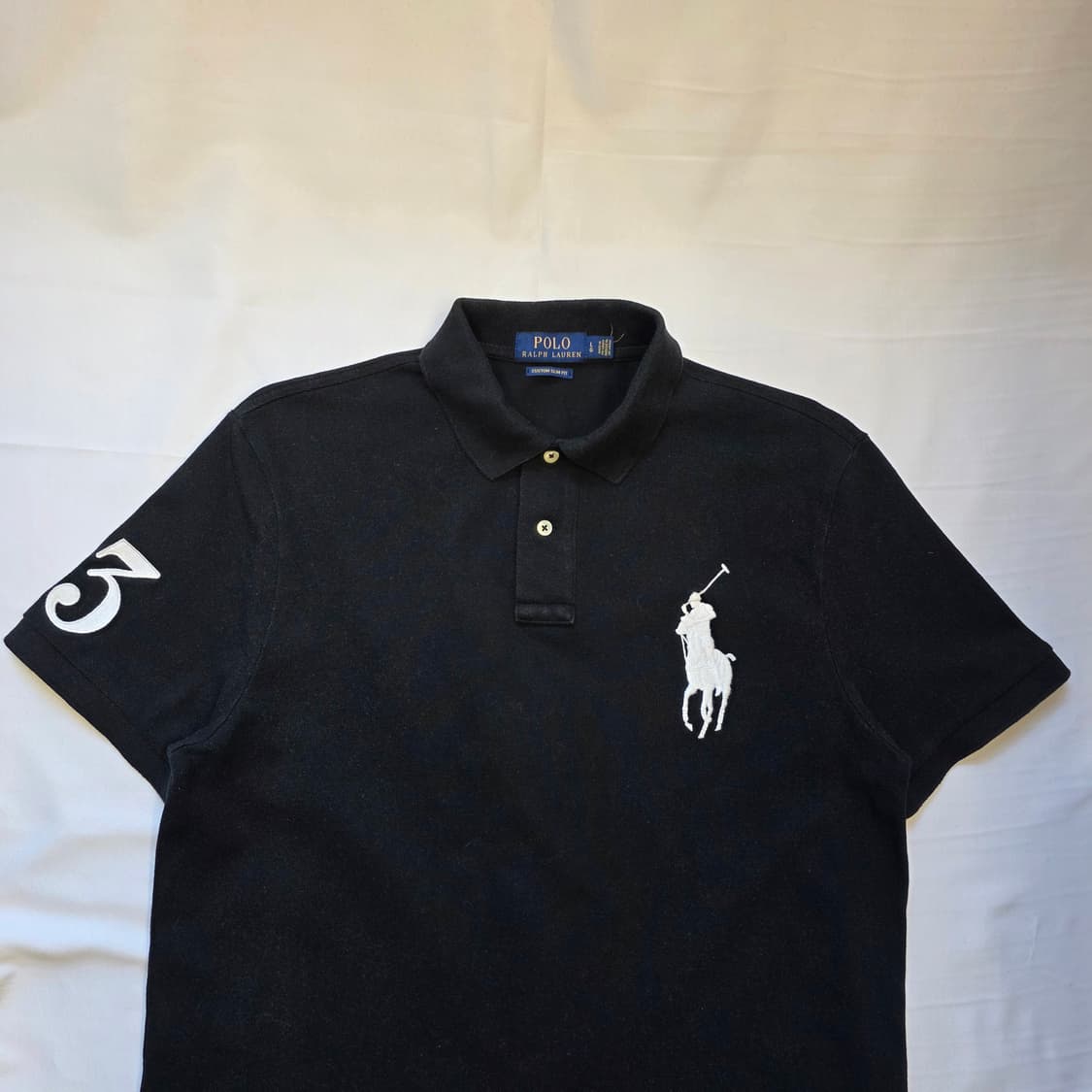 [L]폴로 랄프로렌 블랙 빅포니 반팔 카라티 상품이미지3