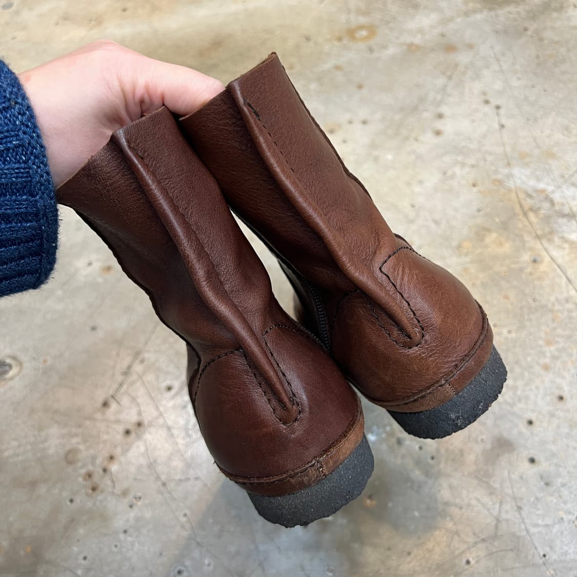 Plantation 레더 숏 부츠 상품이미지4