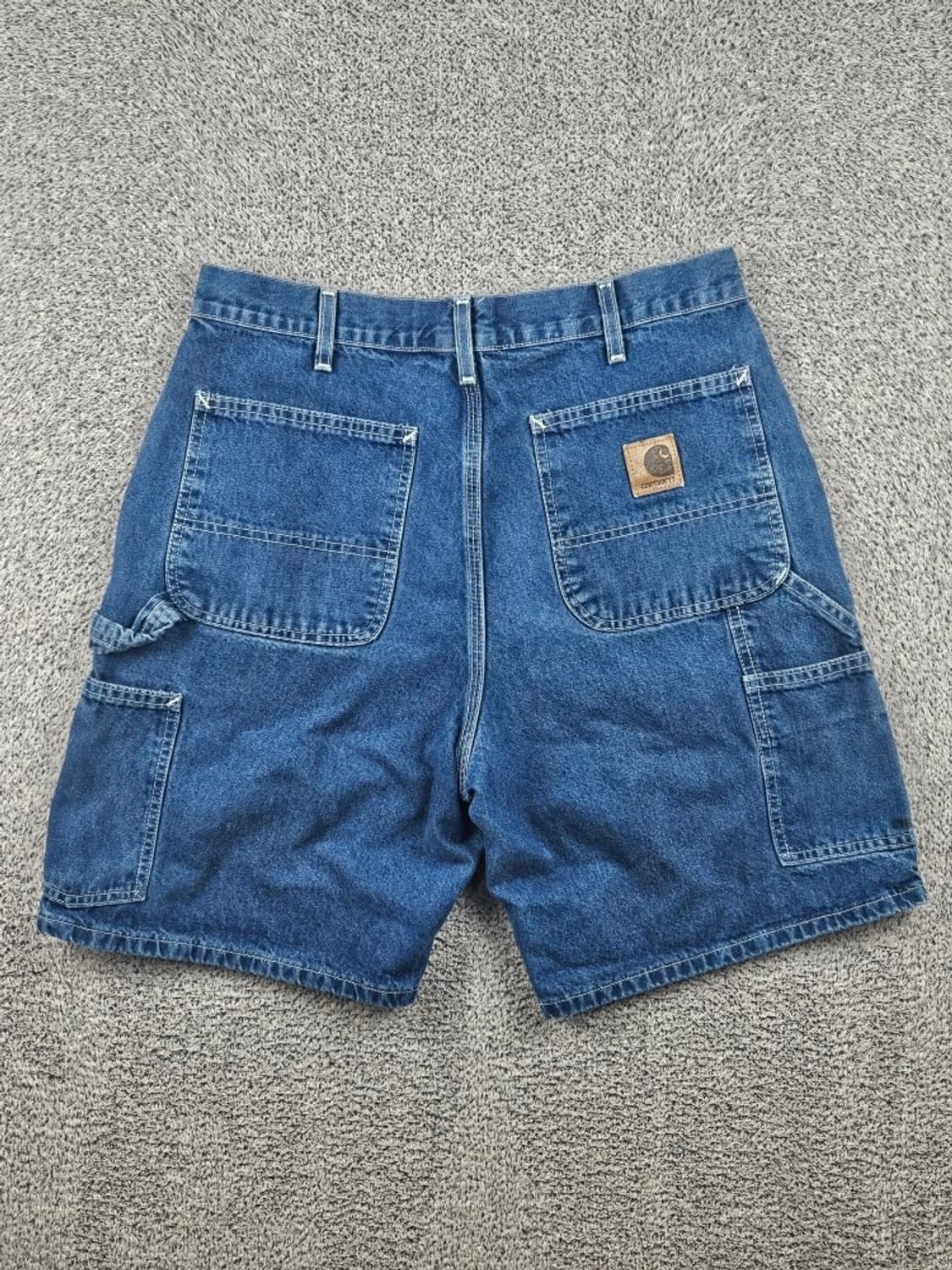 칼하트 데님 카펜터 쇼츠 반바지 커스텀 ( 34" ) / 12024 상품이미지4