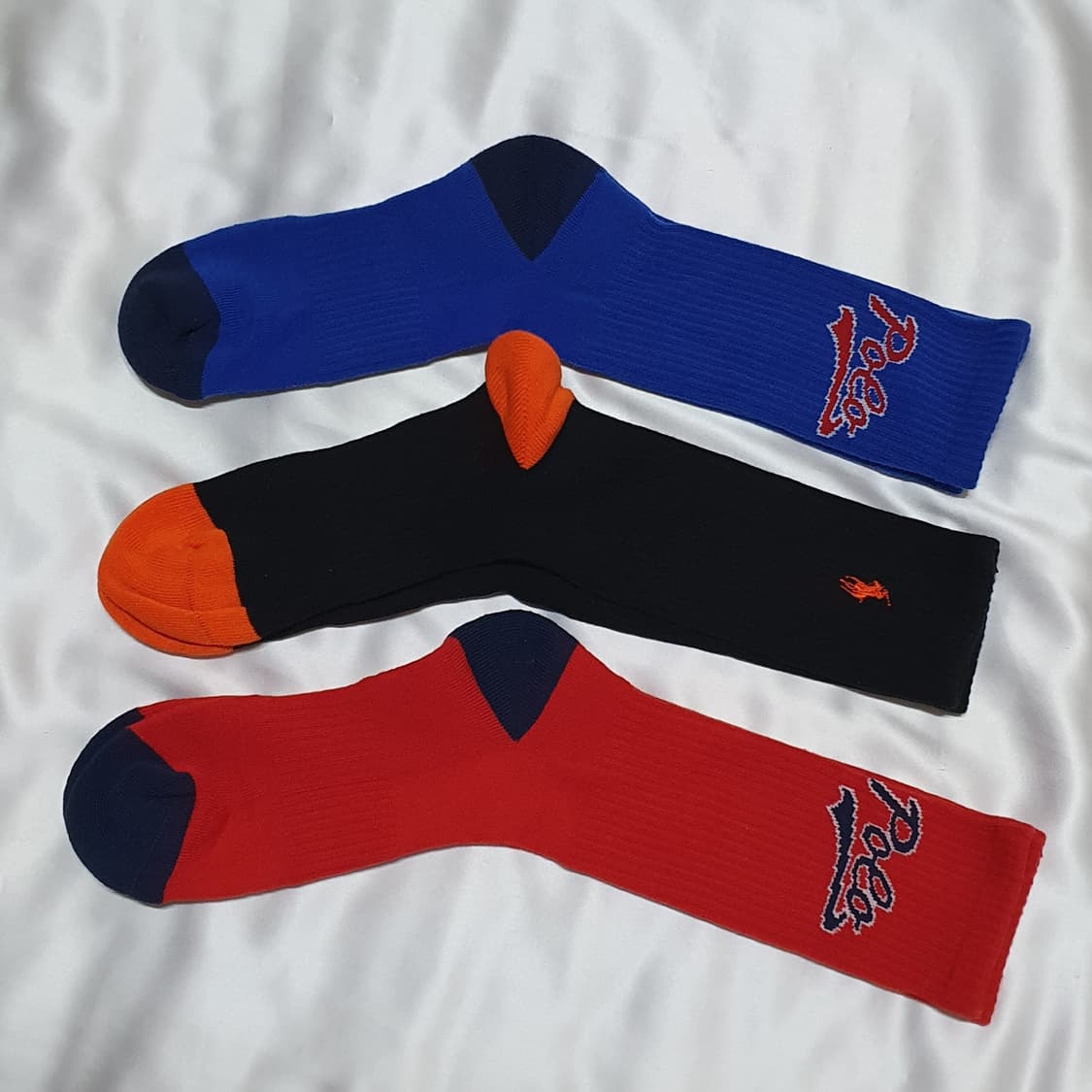 블루 블랙 레드 오렌지 폴로 랄프로렌 양말 상품이미지5