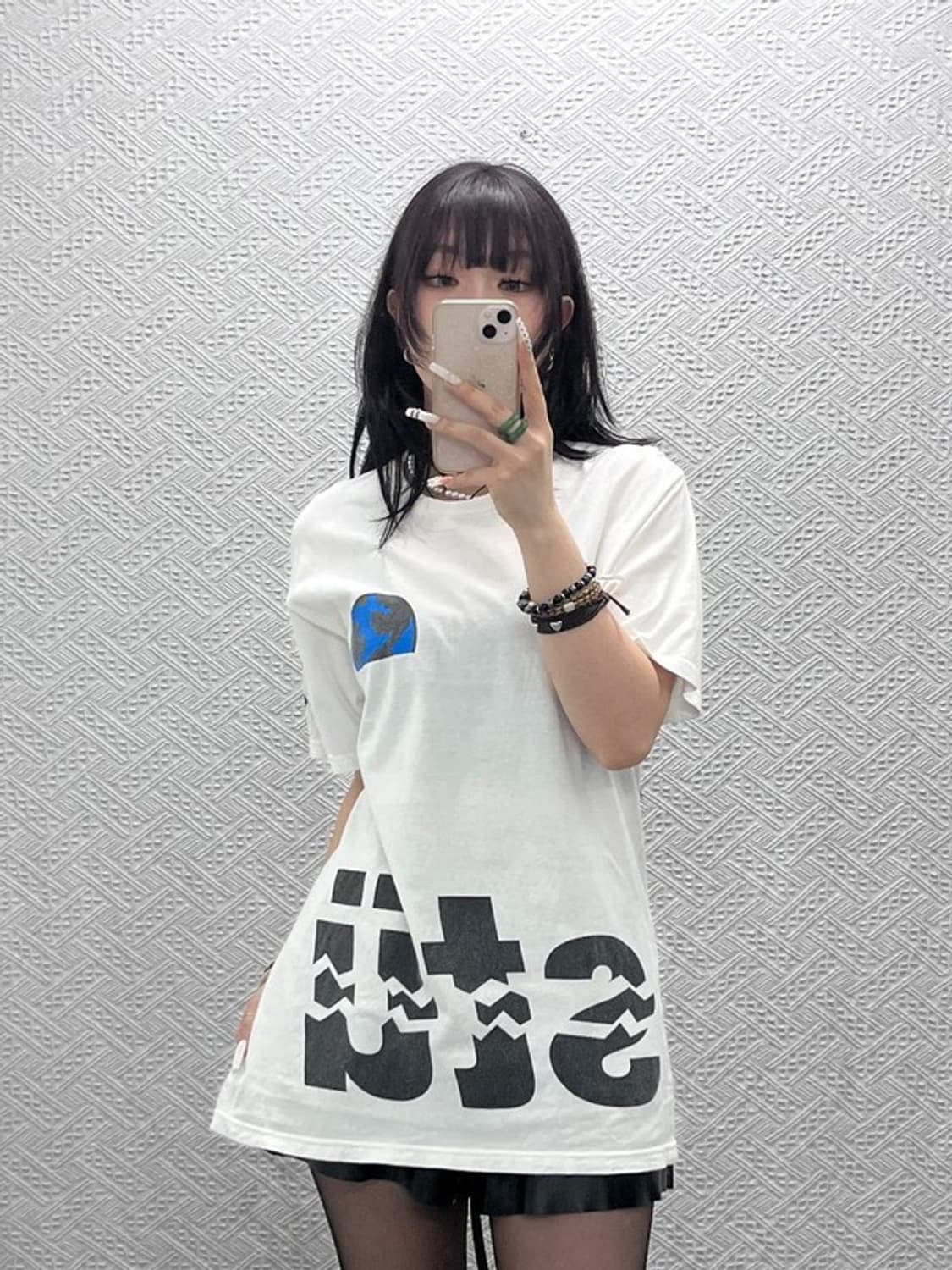 스투시 빈티지 캐주얼 스트릿 펑크 키치 반팔티 M C10999 상품이미지1