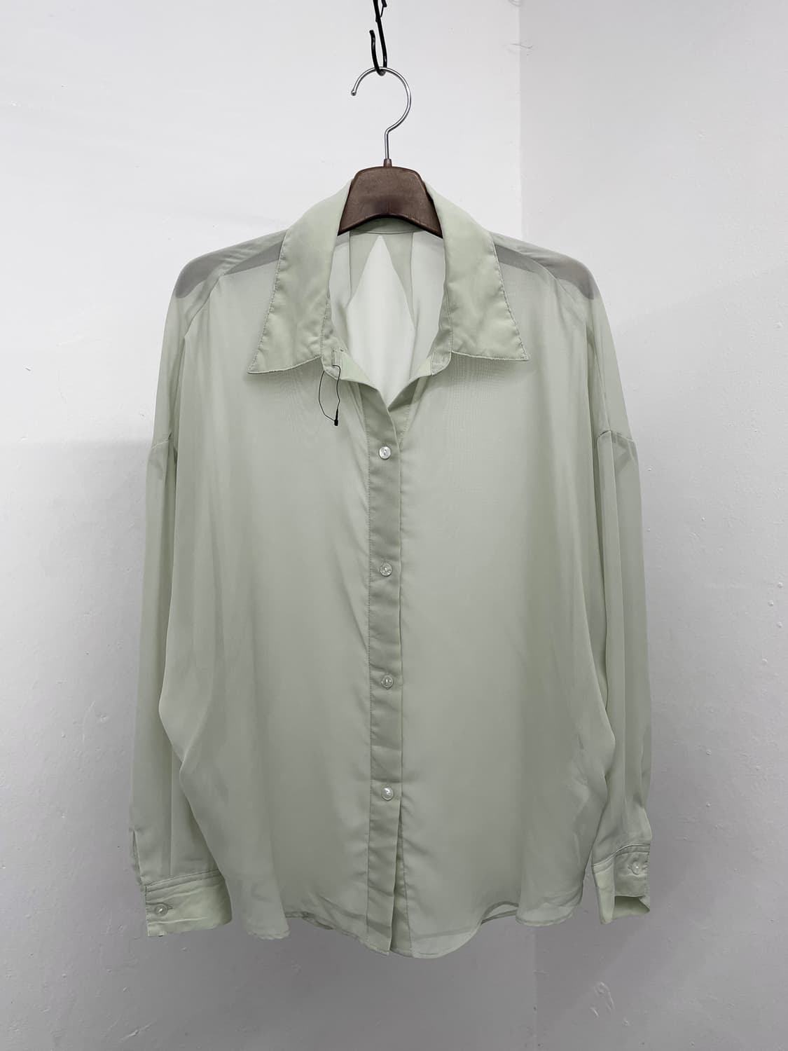 페어리 민트 시어 블라우스 상품이미지4