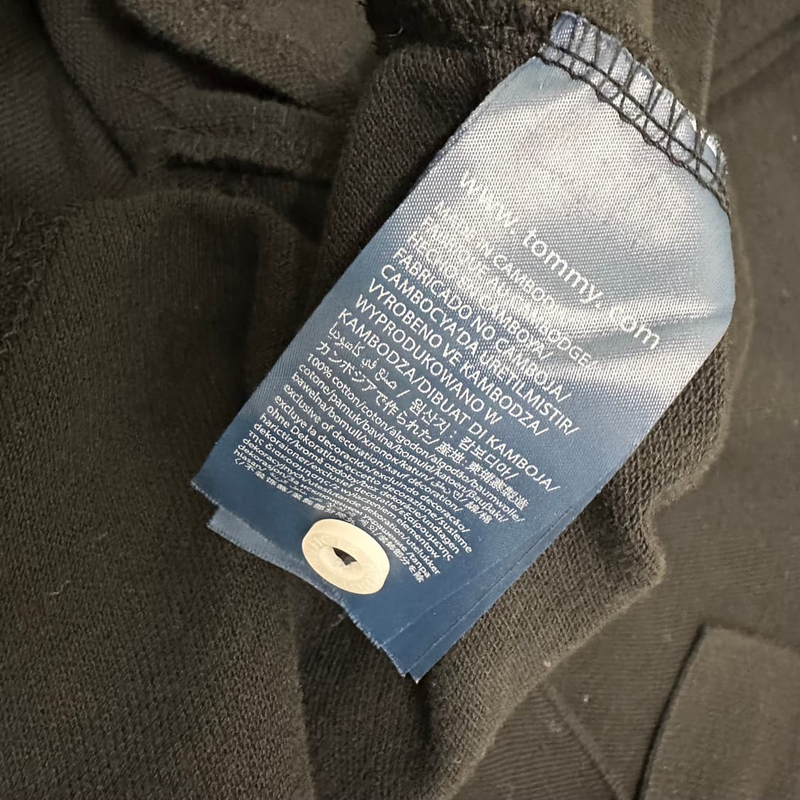 타미힐피거 카라티 반팔티셔츠 블랙 M 상품이미지7