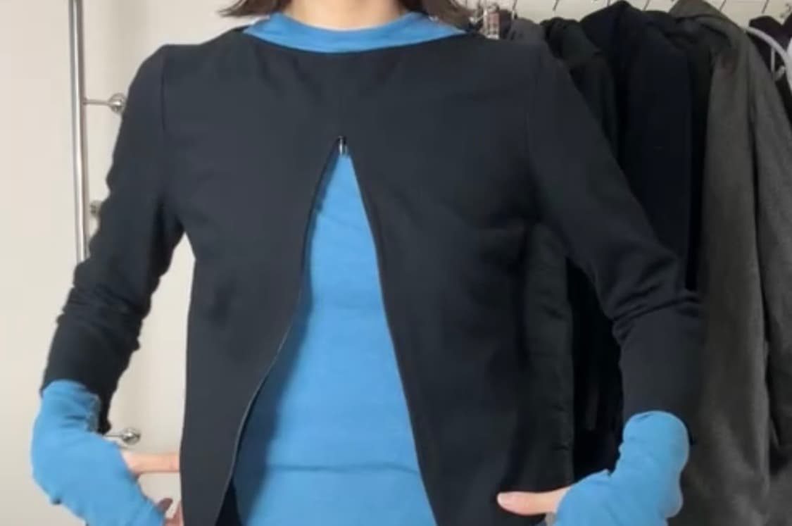 울 지퍼 블라우스  상품이미지6