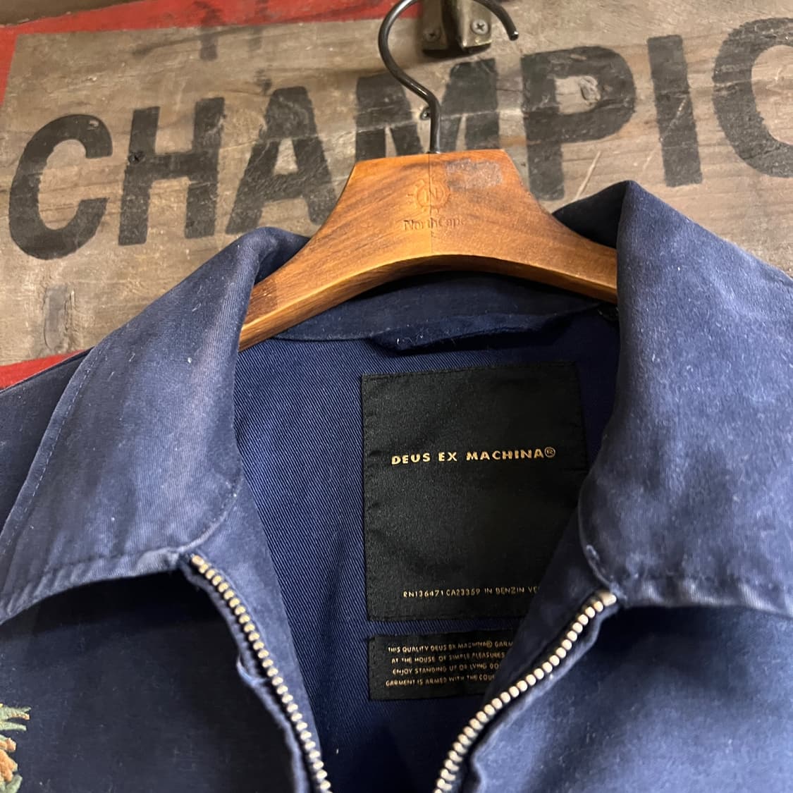 DEUS EX MACHINA Souvenir Jacket Navy 상품이미지4