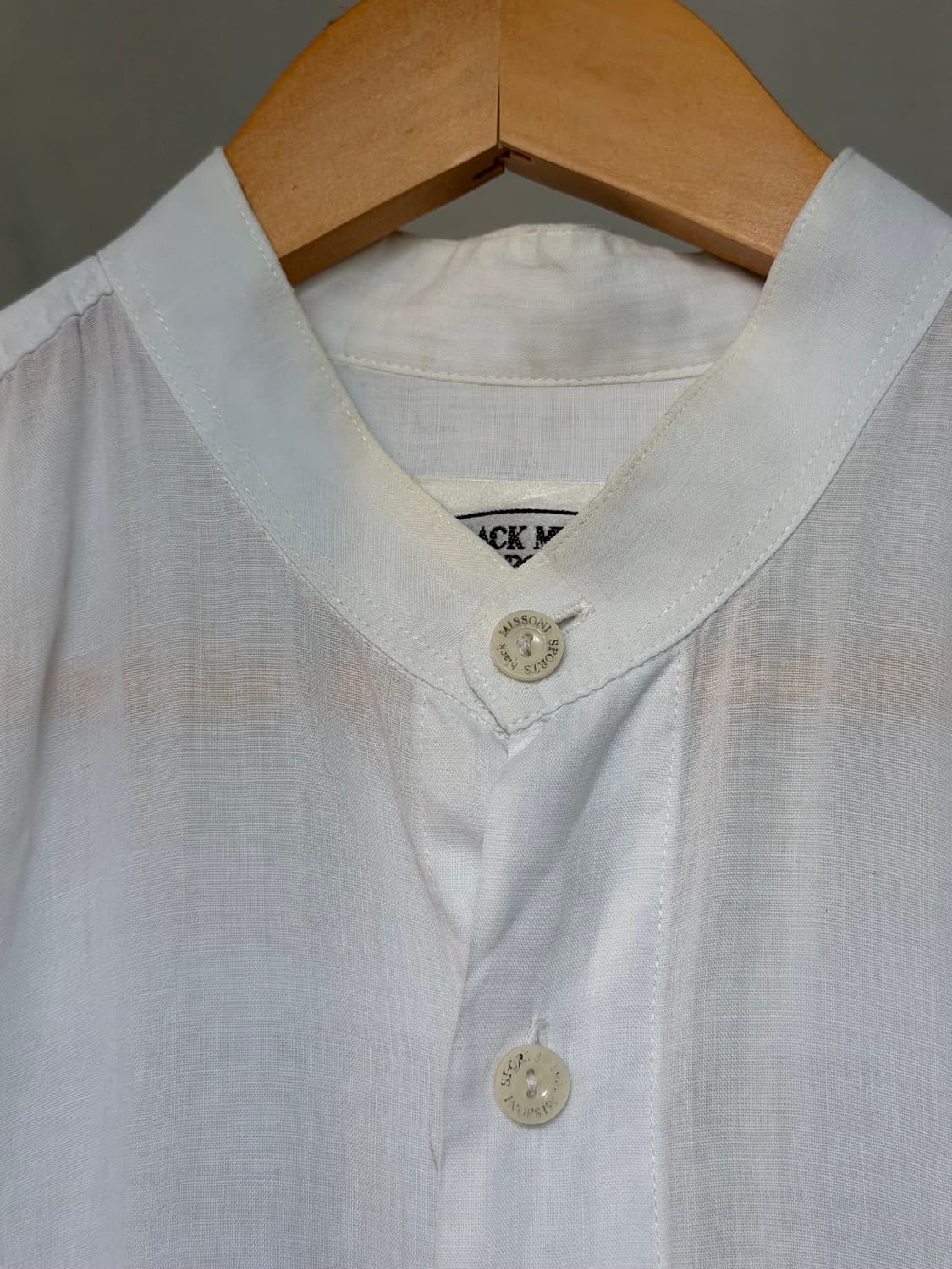 미쏘니 MISSONI 리넨 차이나카라 셔츠 상품이미지8