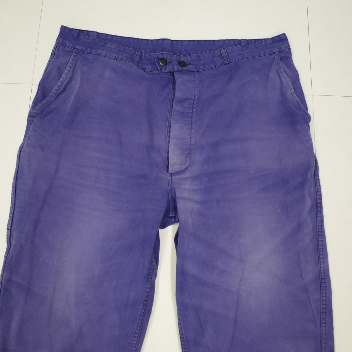 80s 프렌치 Barbe Bleue 페이디드 워크 팬츠 36 상품이미지2