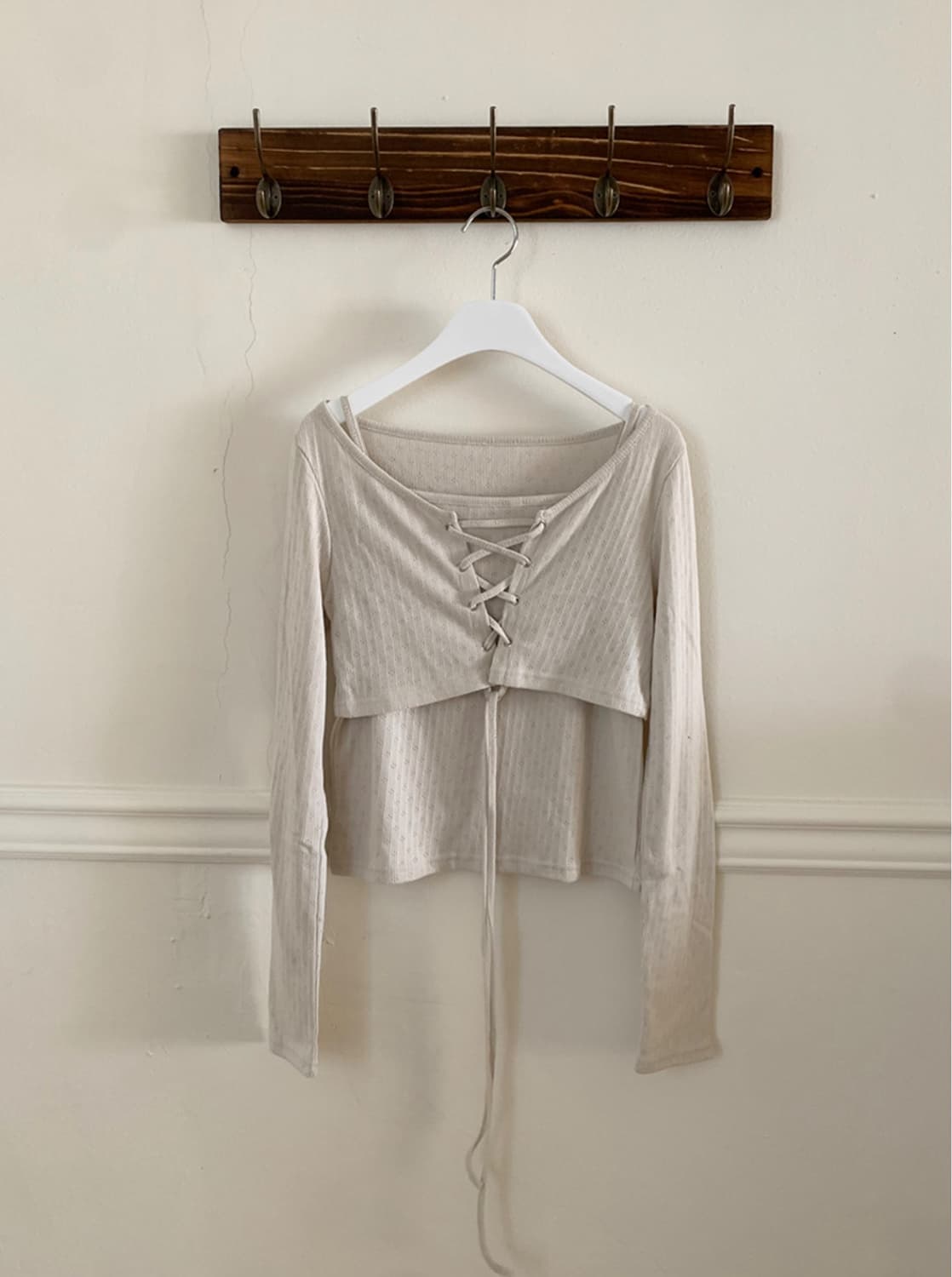 밀크티 아일렛 볼레로 가디건 나시 세트 상품이미지1