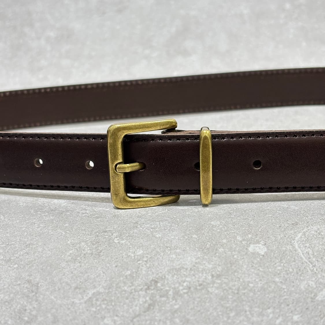 Oribell 새틴 골드 버클 이탈리아 소가죽 베이직 벨트 상품이미지5