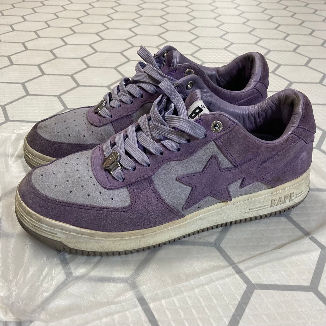 (270) 베이프 스타 스웨이드 퍼플 뉴진스 하니 혜인 상품이미지1