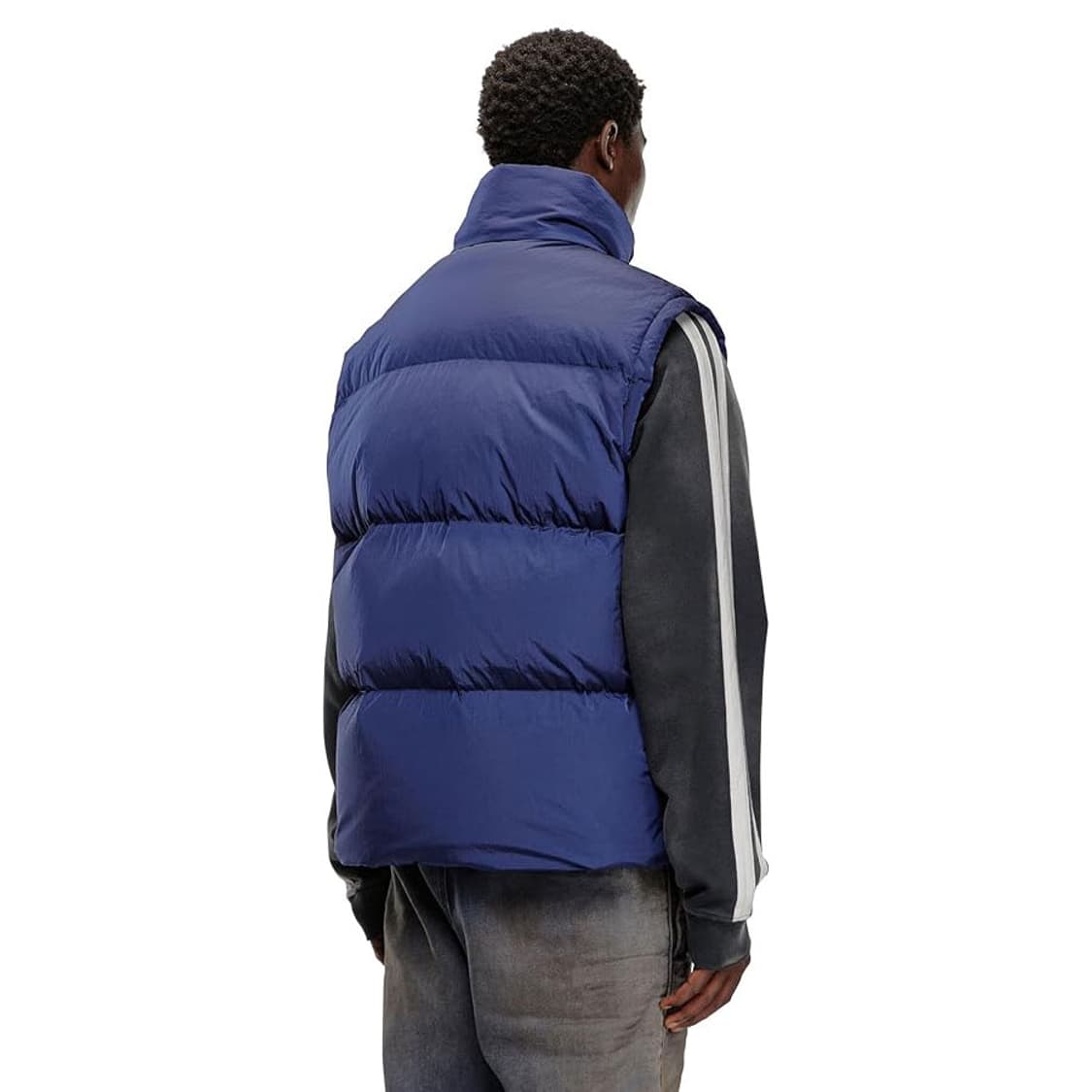 [새상품][46] 디젤 라빌 패딩 베스트 블루 상품이미지5