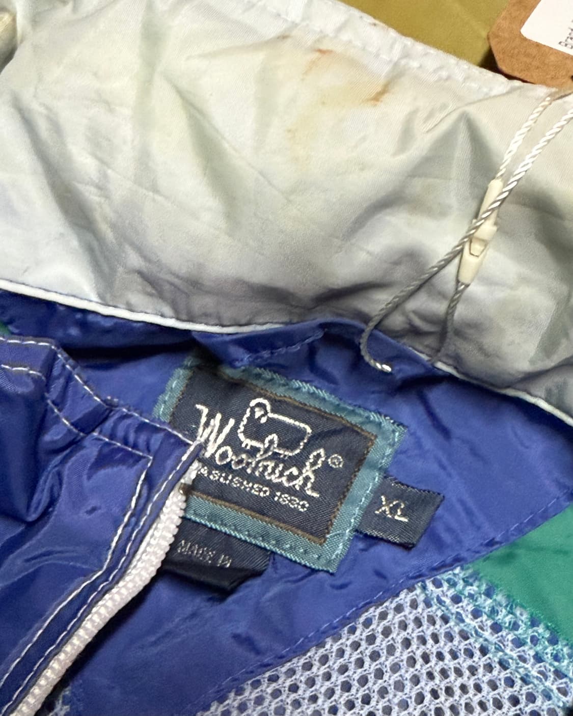 80‘s 울리치 나일론 집업 자켓 XL 상품이미지4