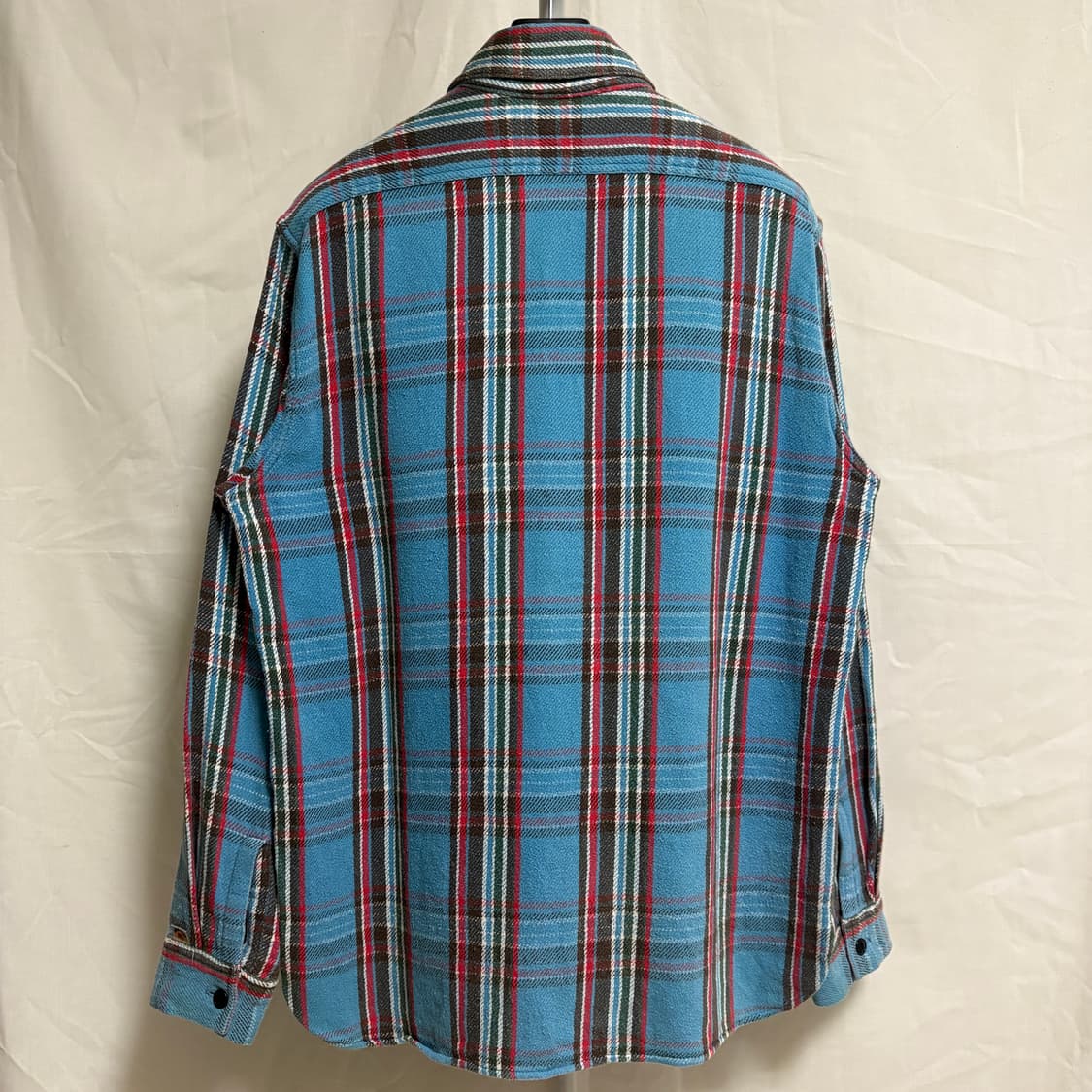 슈가케인 플란넬 워크셔츠 / 블루, M 상품이미지7